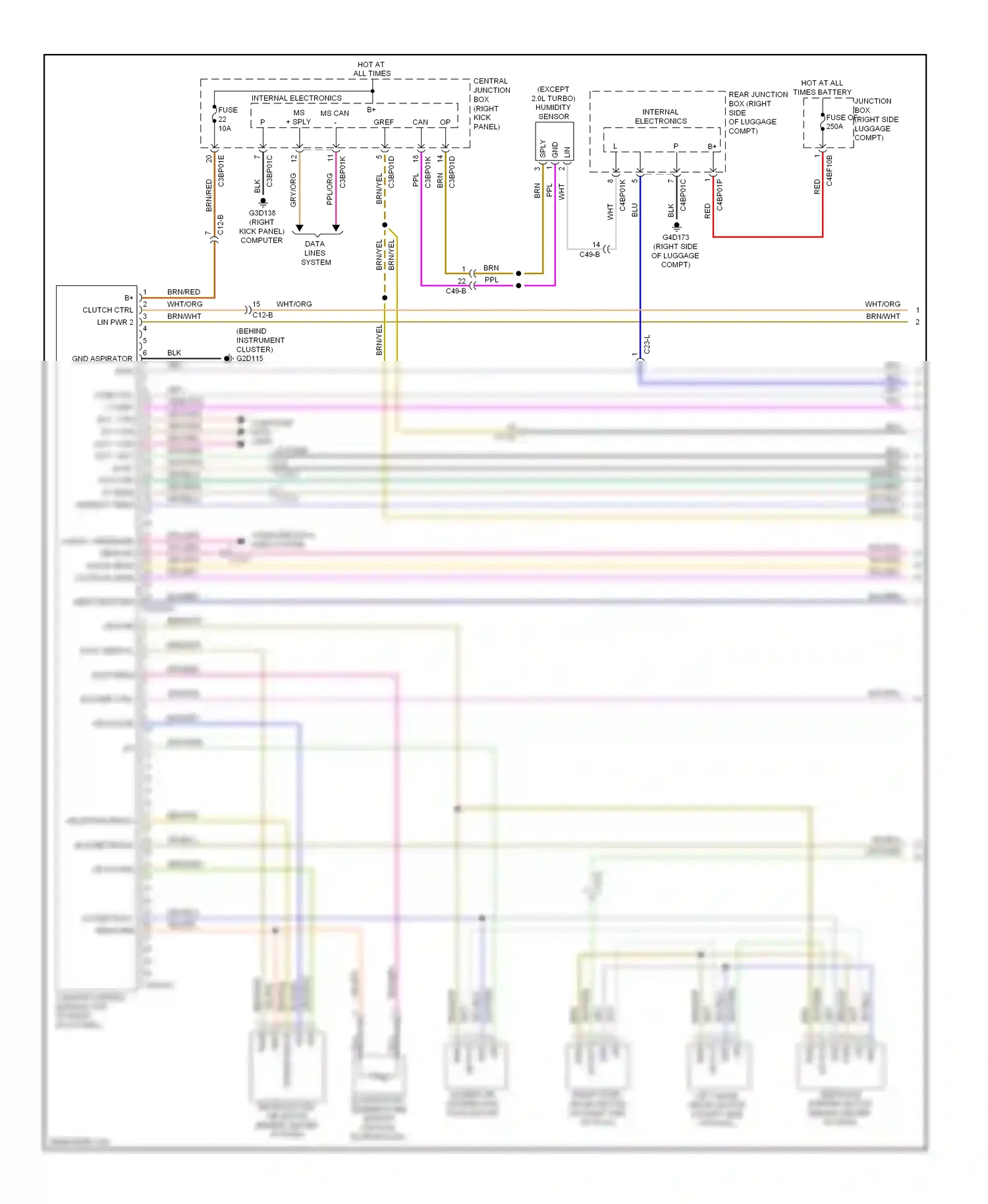 Wiring diagram blu for Jaguar XF I facelift (2011-2015) (2 of 56)