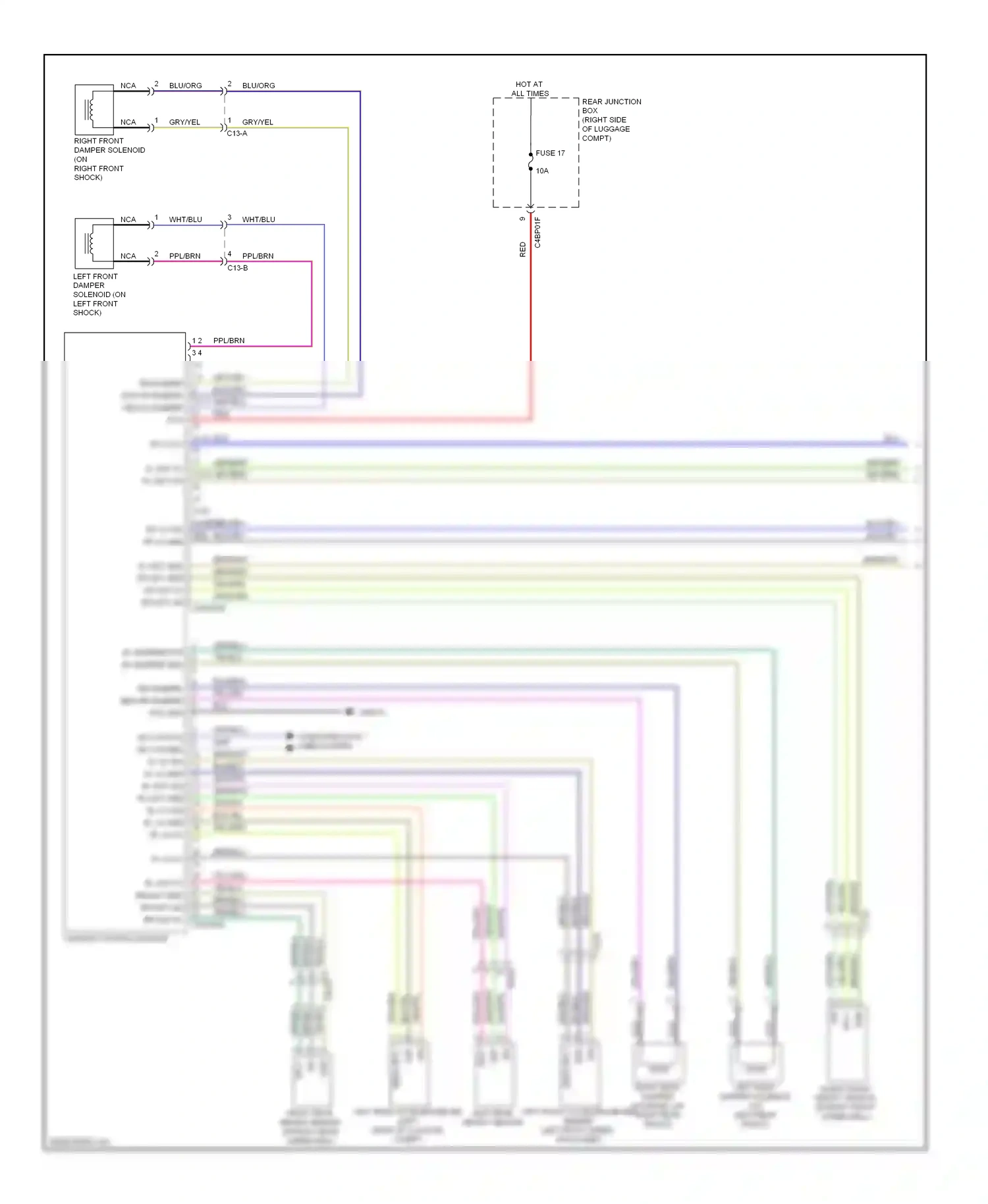 Wiring diagram blu/gry for Jaguar XF I facelift (2011-2015) (8 of 29)