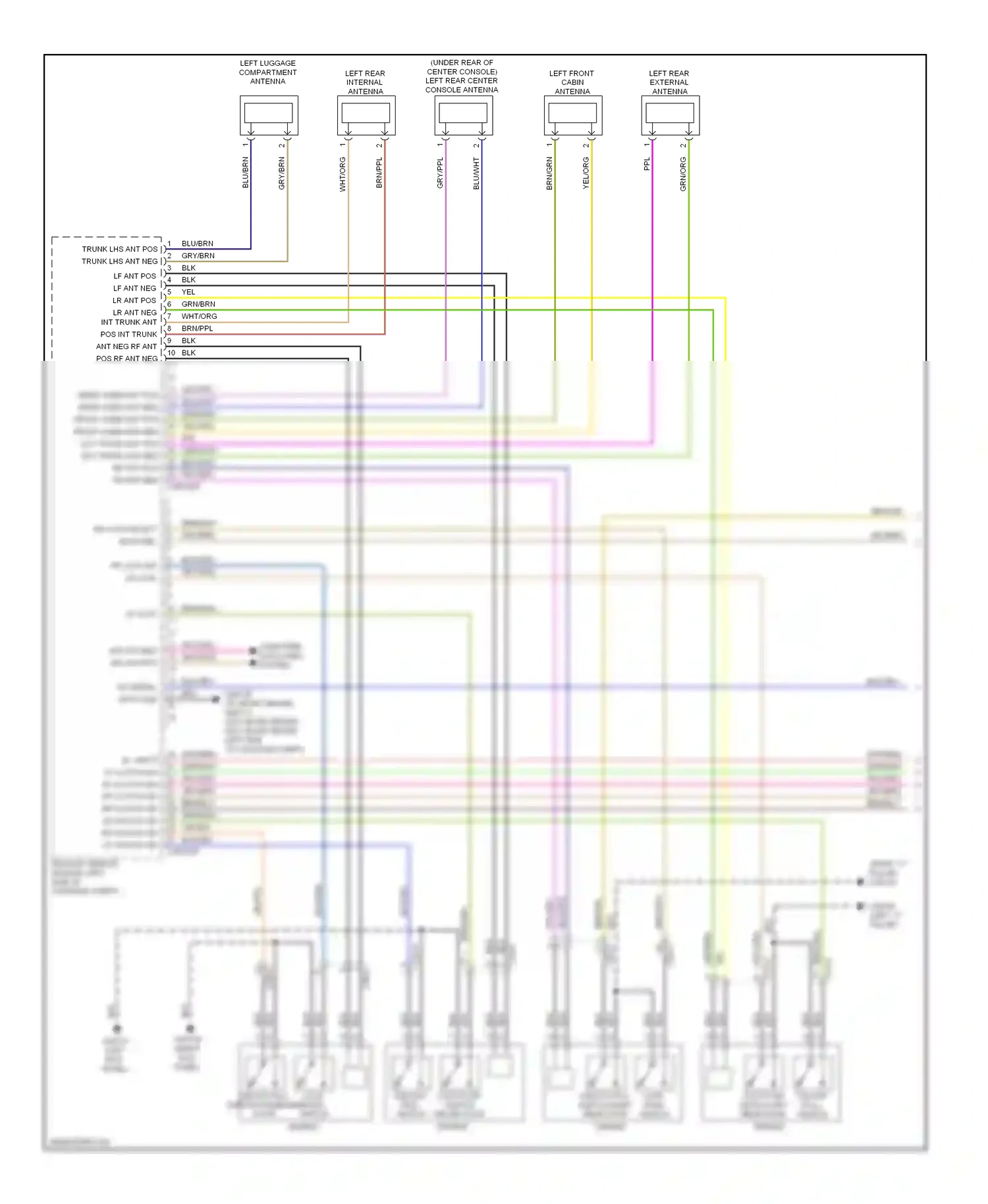 Wiring diagram blu/org for Jaguar XF I facelift (2011-2015) (26 of 34)