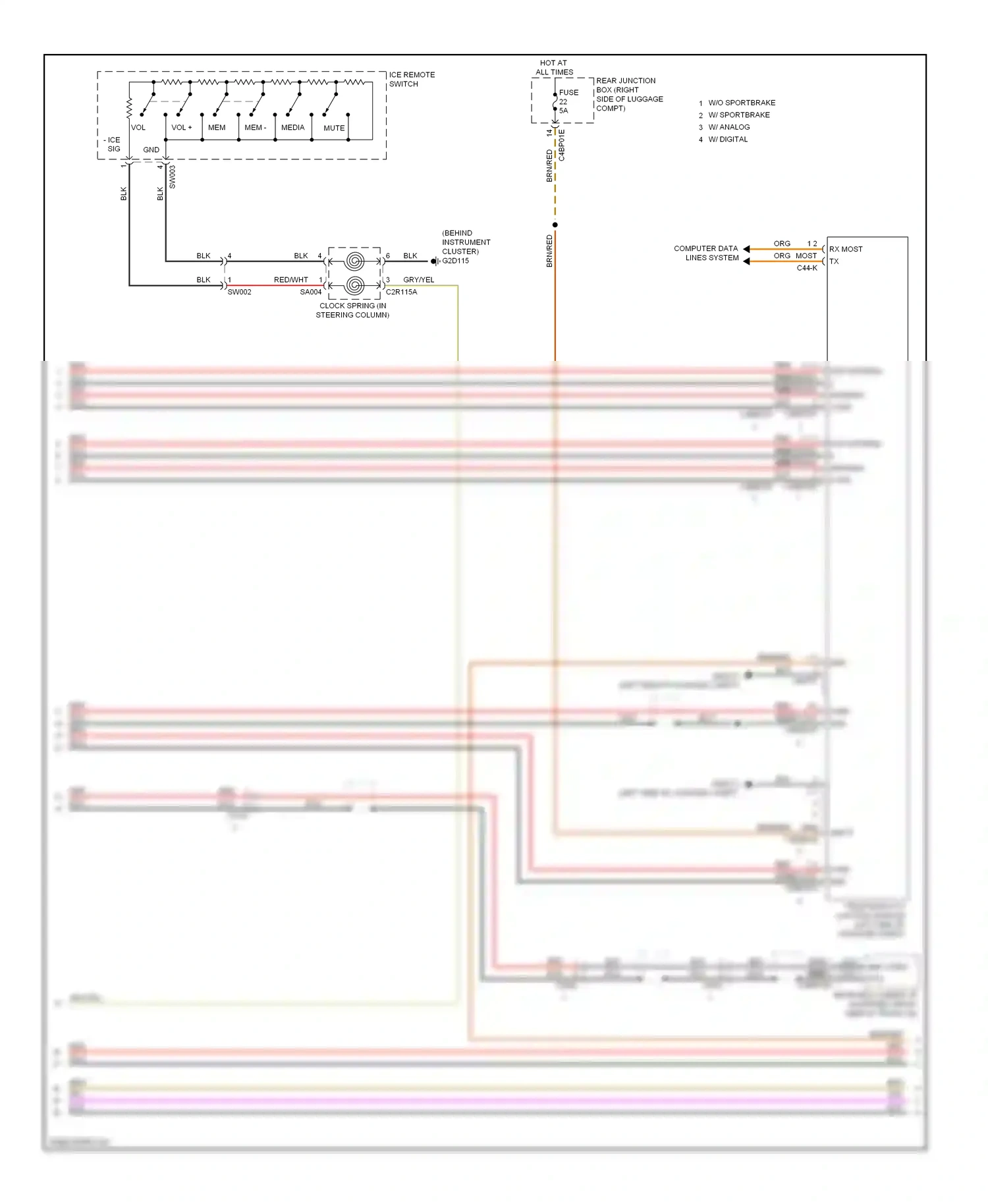 Wiring diagram computer data lines system for Jaguar XF I facelift (2011-2015) (59 of 82)