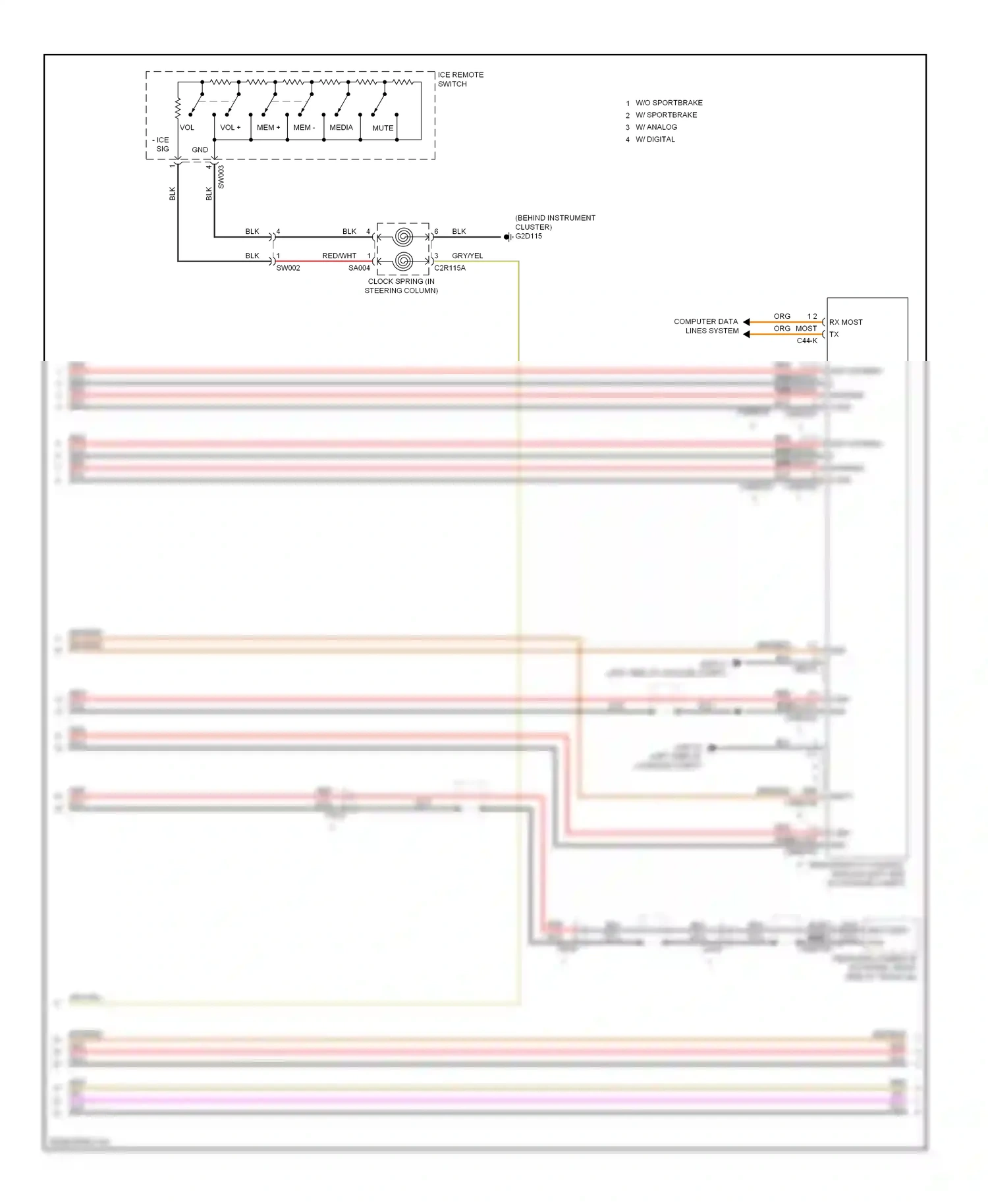 Wiring diagram computer data lines system for Jaguar XF I facelift (2011-2015) (38 of 82)