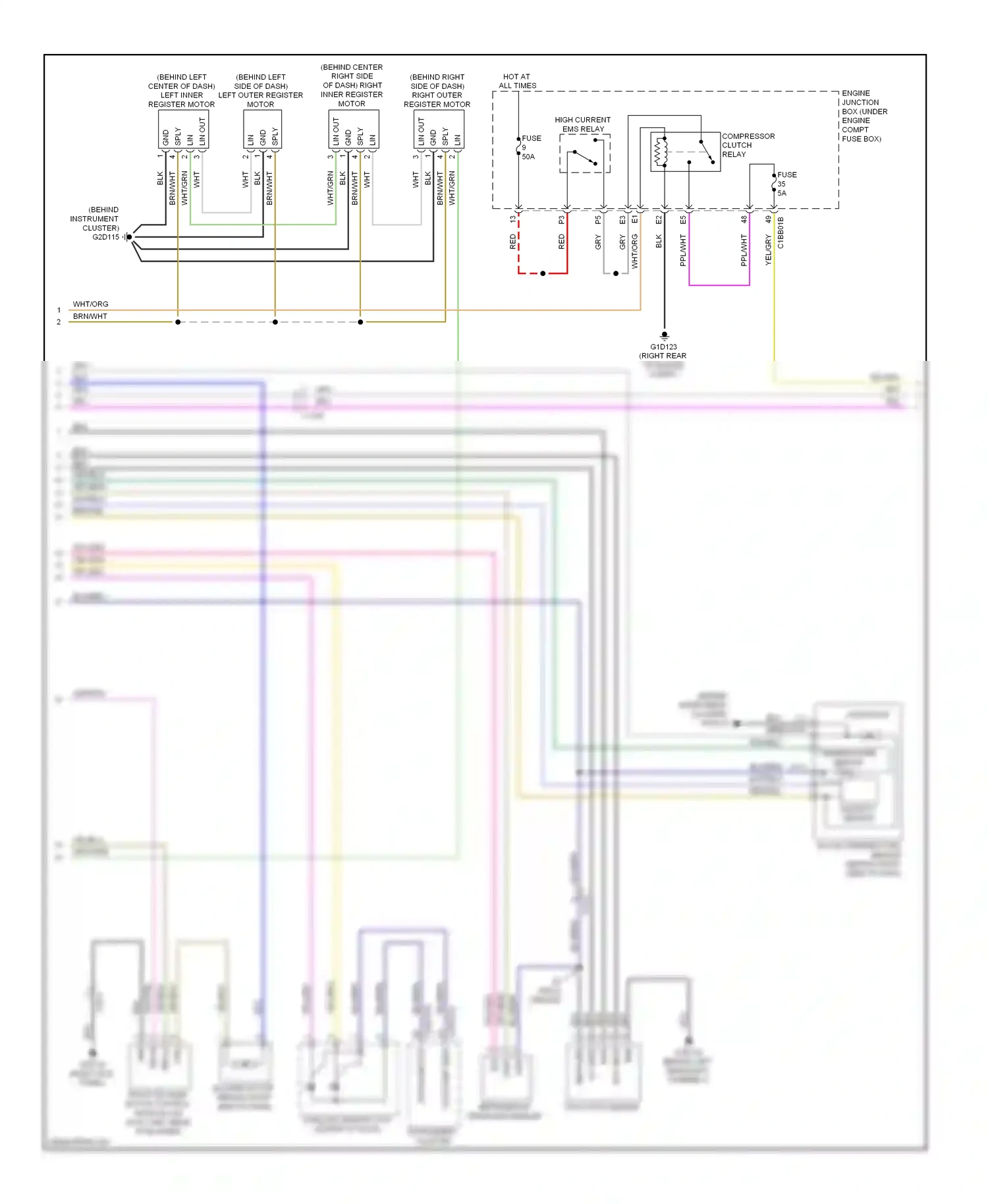 Jaguar XF I facelift (2011-2015) ctrl wiring diagram  (1 of 5)
