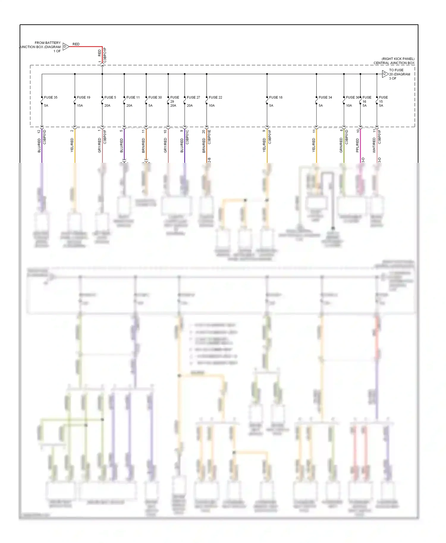 Wiring diagram driver seat module for Jaguar XF I facelift (2011-2015) (1 of 1)