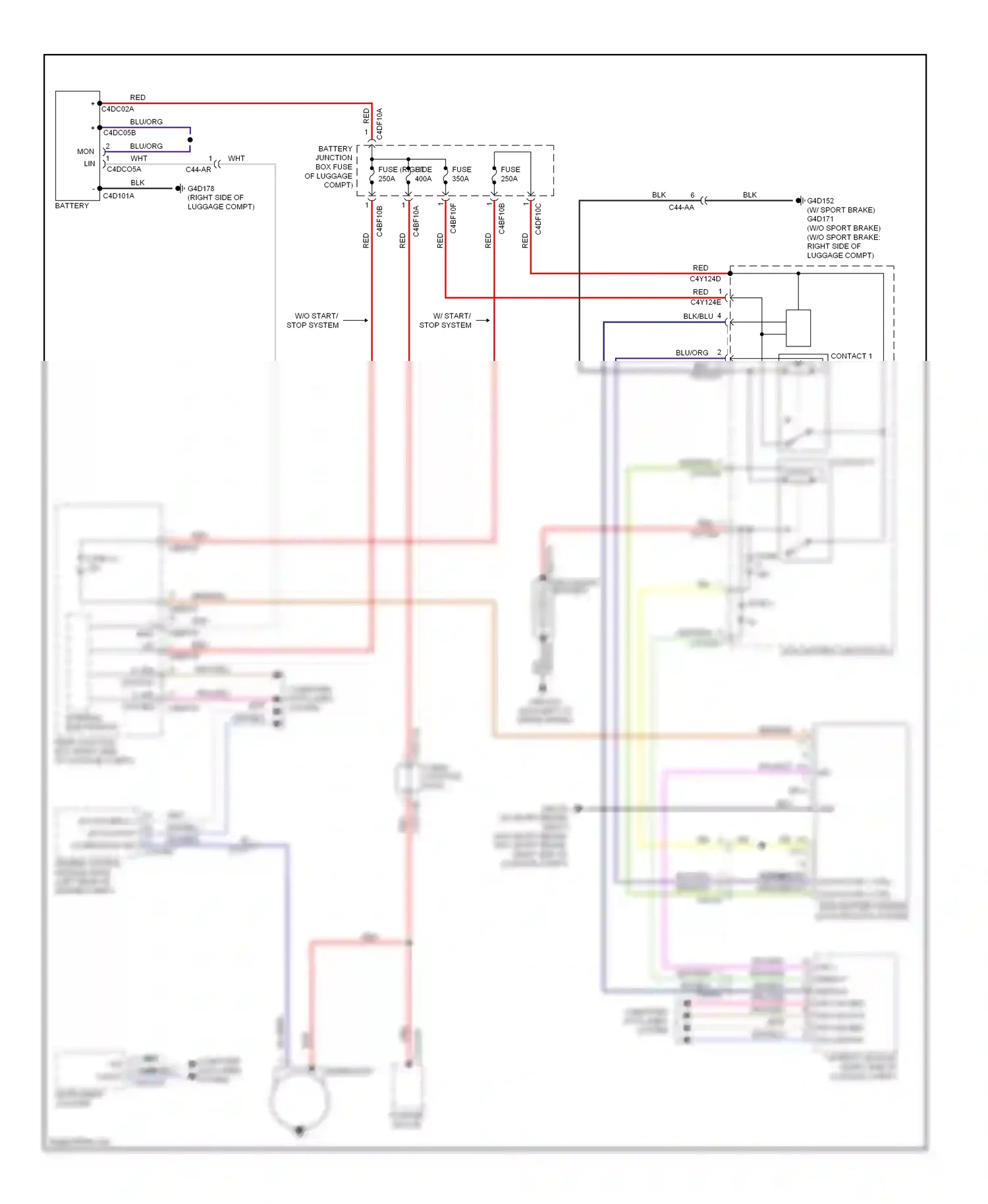 Wiring diagram internal electronics for Jaguar XF I facelift (2011-2015) (11 of 22)