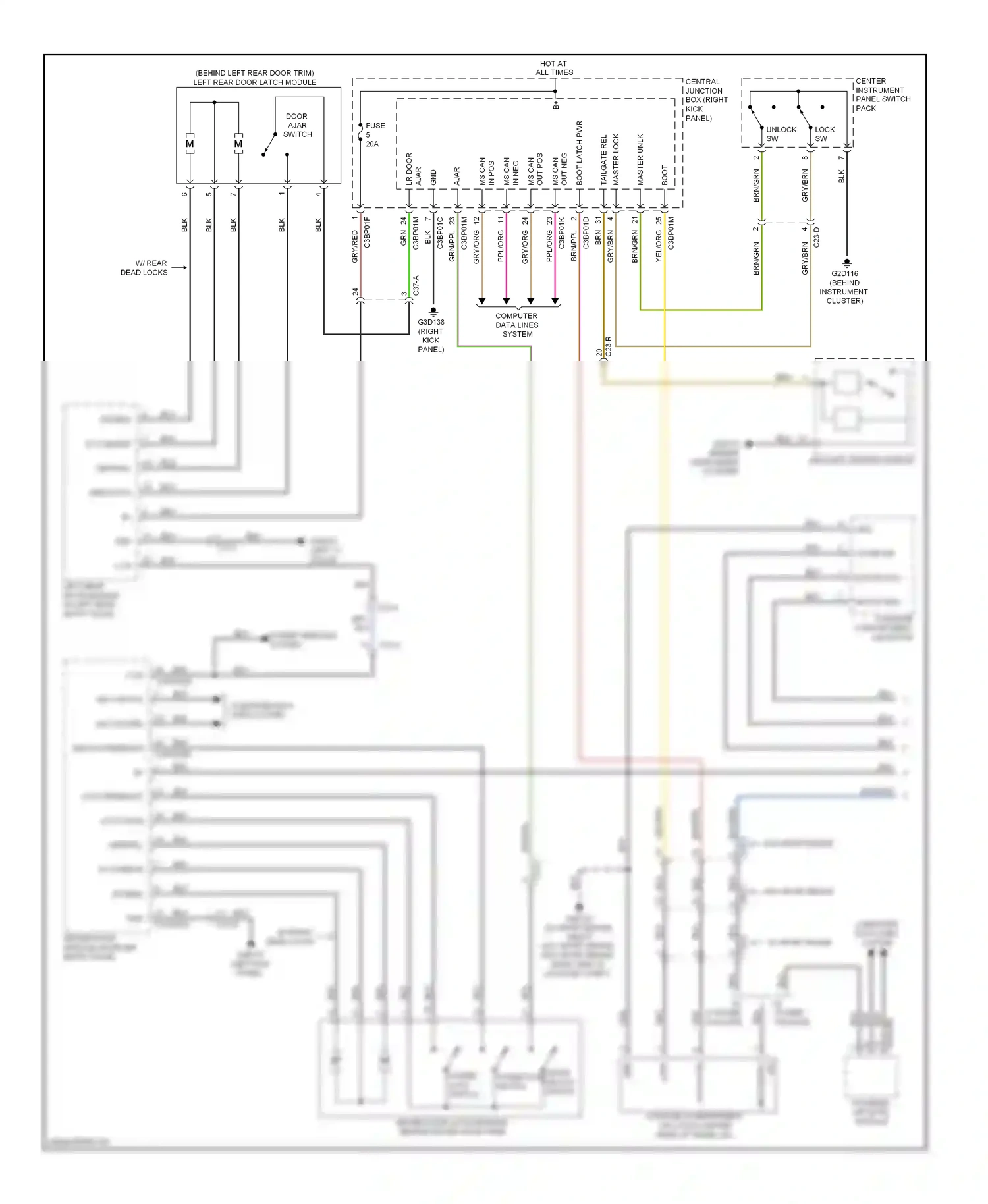 Wiring diagram ms can pos for Jaguar XF I facelift (2011-2015) (4 of 11)