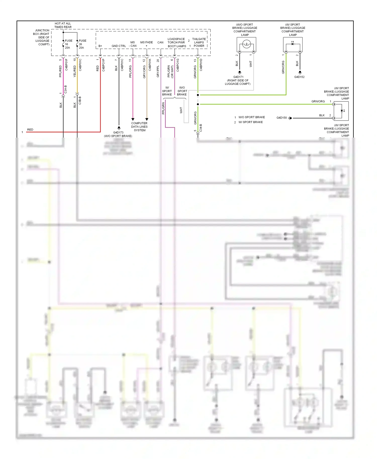 Wiring diagram nca for Jaguar XF I facelift (2011-2015) (11 of 43)