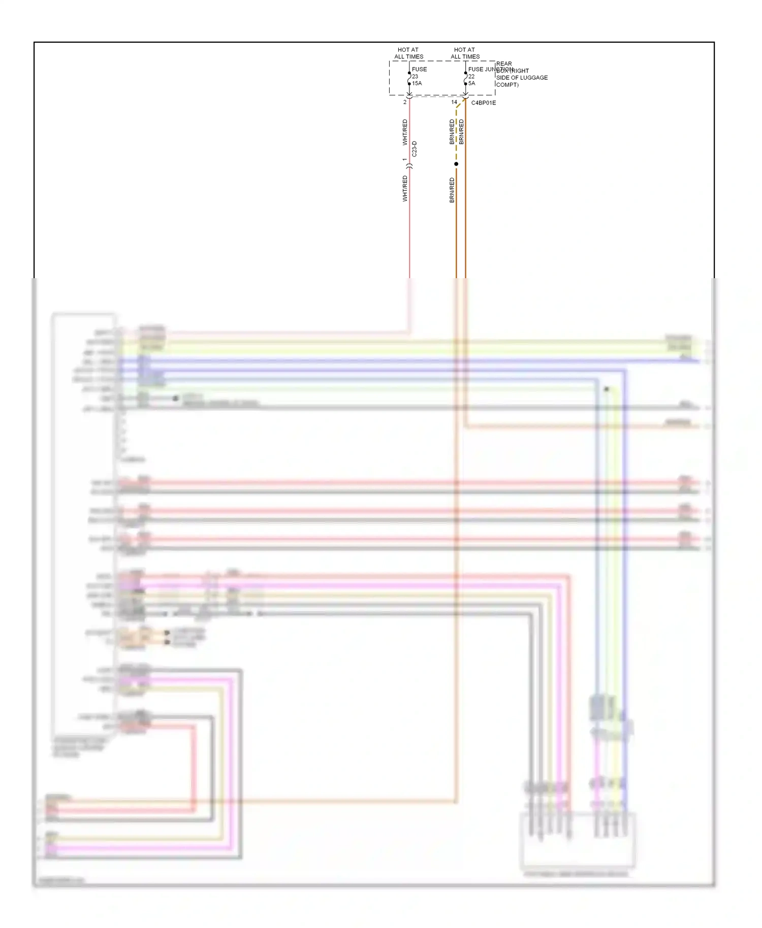 Wiring diagram nca for Jaguar XF I facelift (2011-2015) (22 of 43)