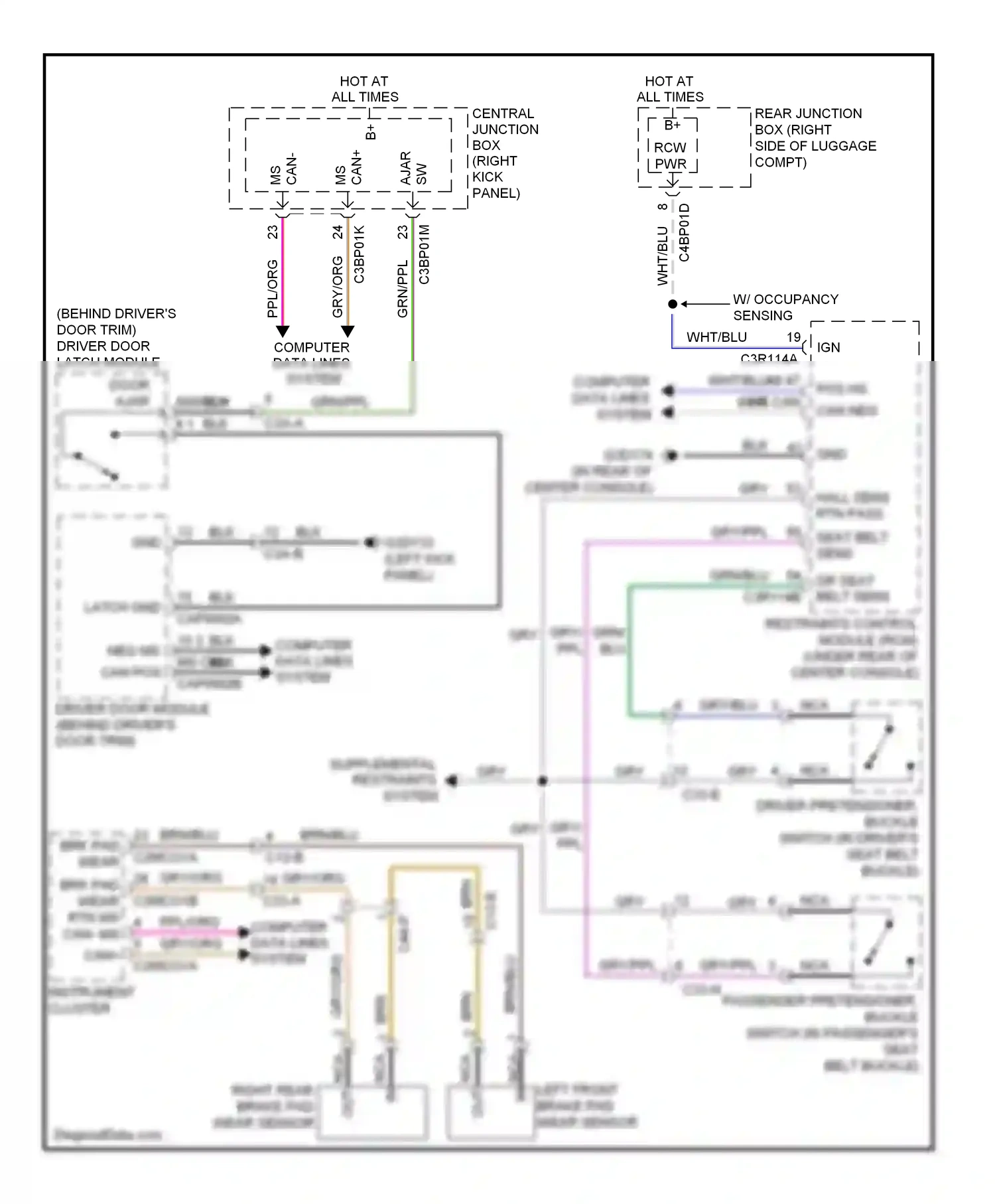 Wiring diagram nca for Jaguar XF I facelift (2011-2015) (41 of 43)
