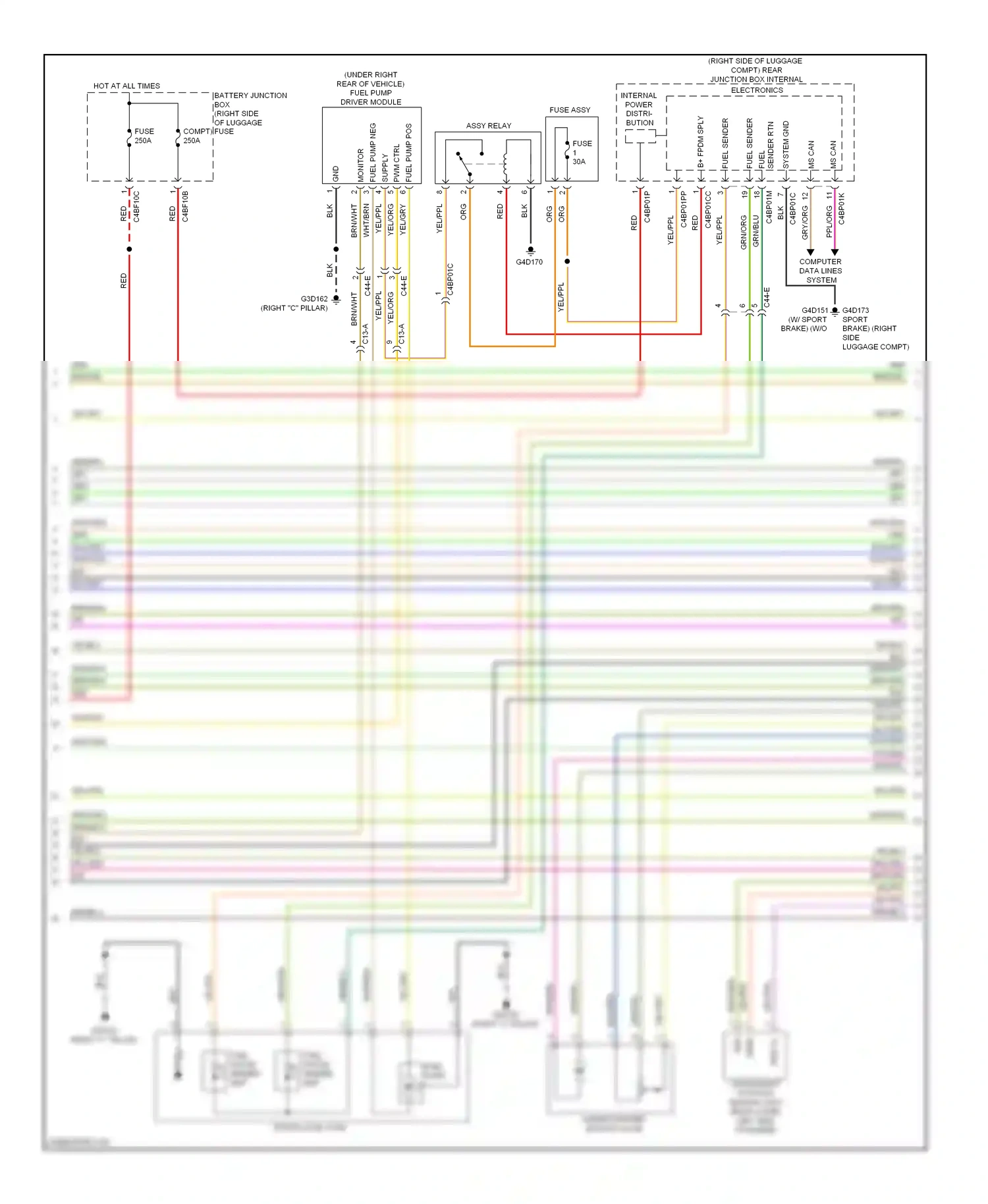 Wiring diagram pwm ctrl for Jaguar XF I facelift (2011-2015) (2 of 3)
