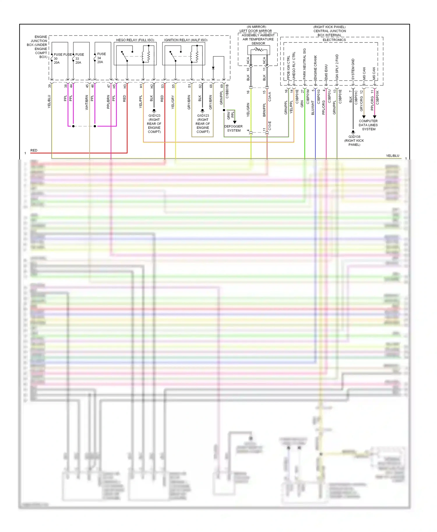 Wiring diagram red for Jaguar XF I facelift (2011-2015) (15 of 76)