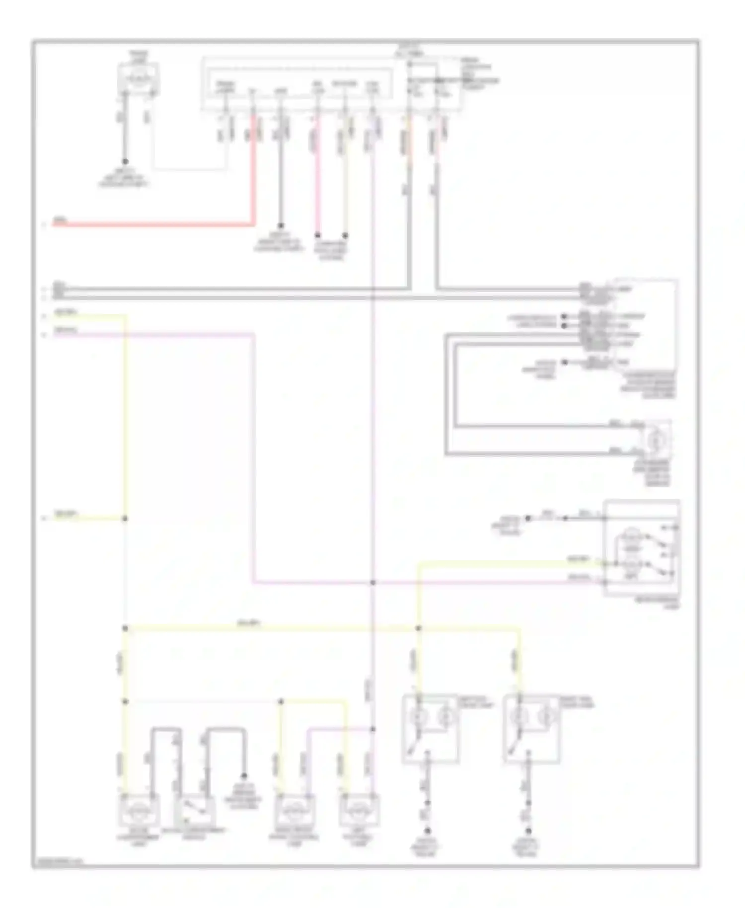 XF Jaguar I (2007-2011): Courtesy lamps circuit (2 of 2)