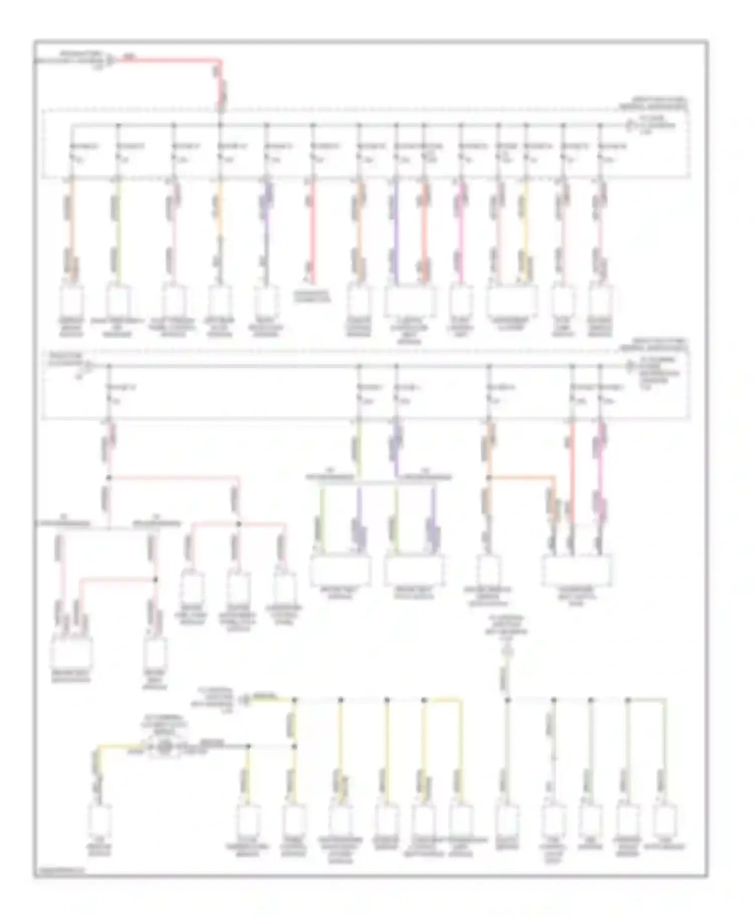 XF Jaguar I (2007-2011): Power distribution circuit (2 of 4)