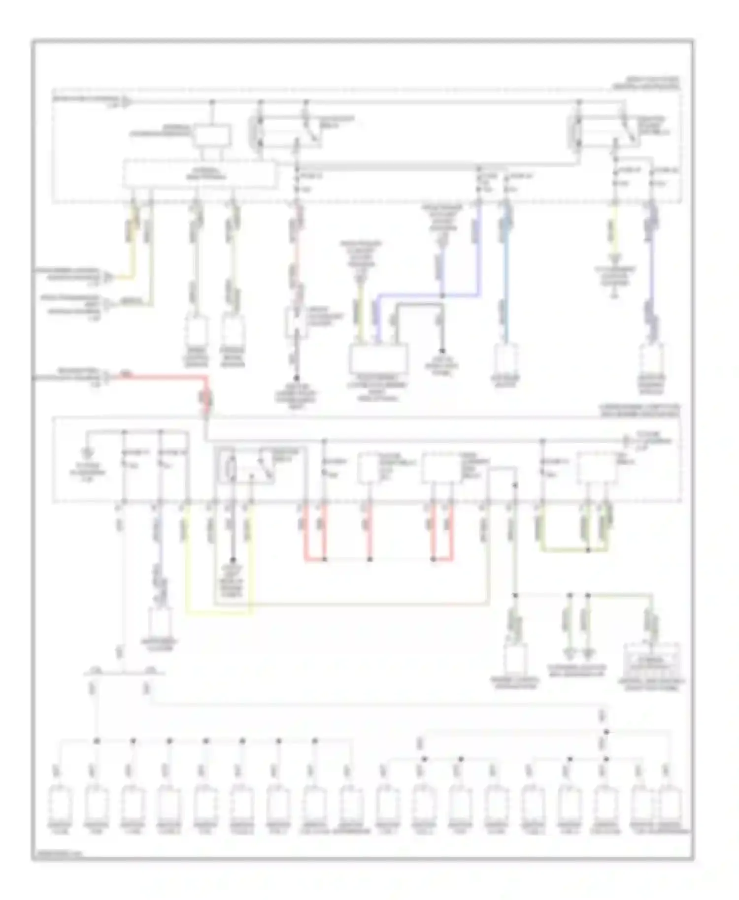 XF Jaguar I (2007-2011): Power distribution circuit (3 of 4)