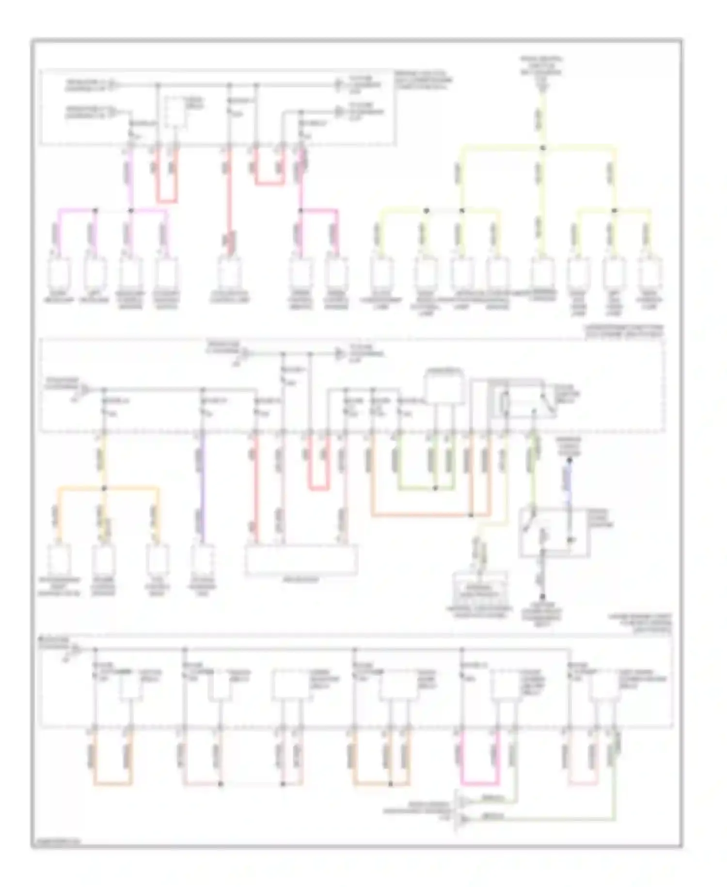 XF Jaguar I (2007-2011): Power distribution circuit (4 of 4)