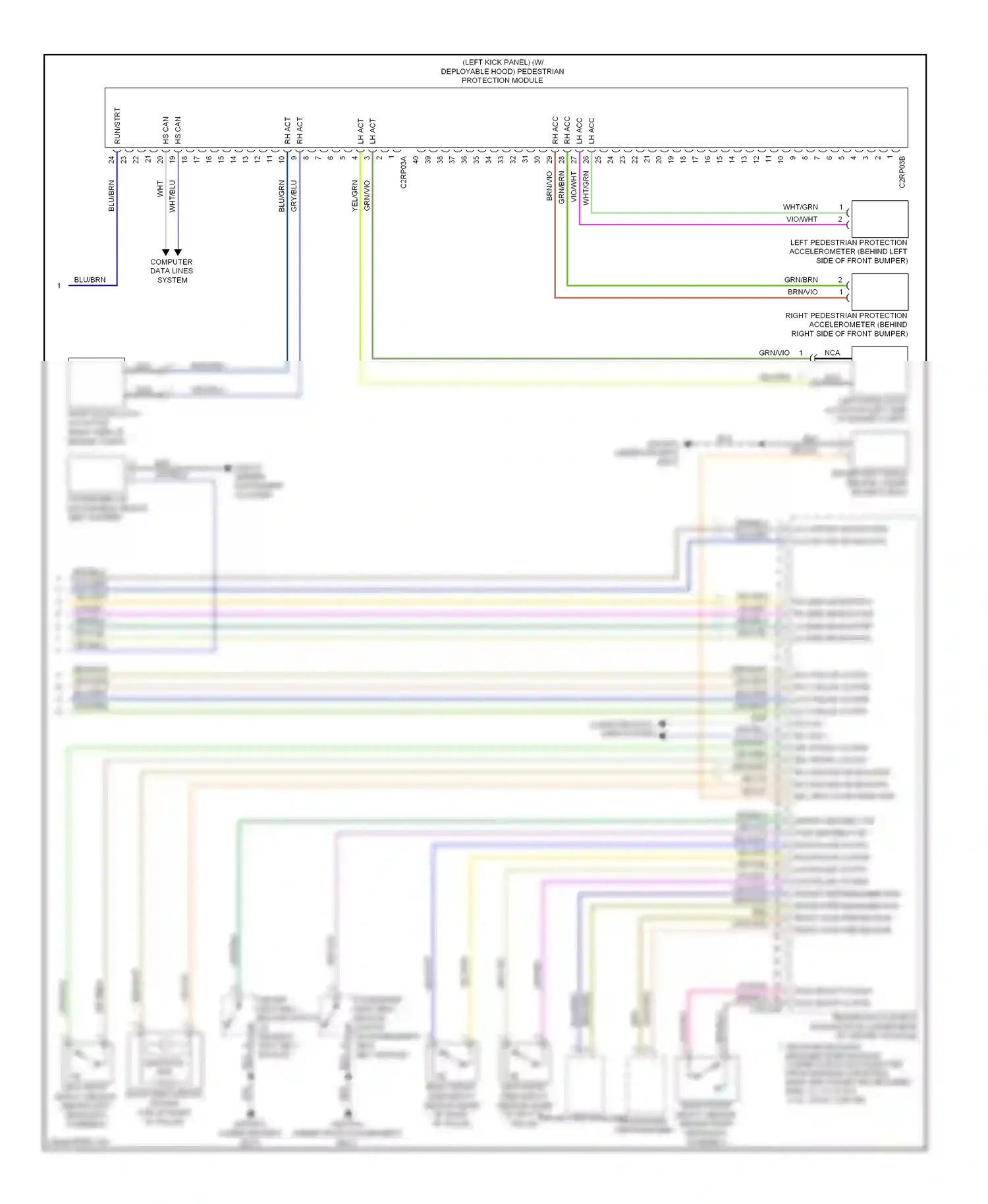 Wiring diagram brn for Jaguar XF I (2007-2011) (21 of 23)