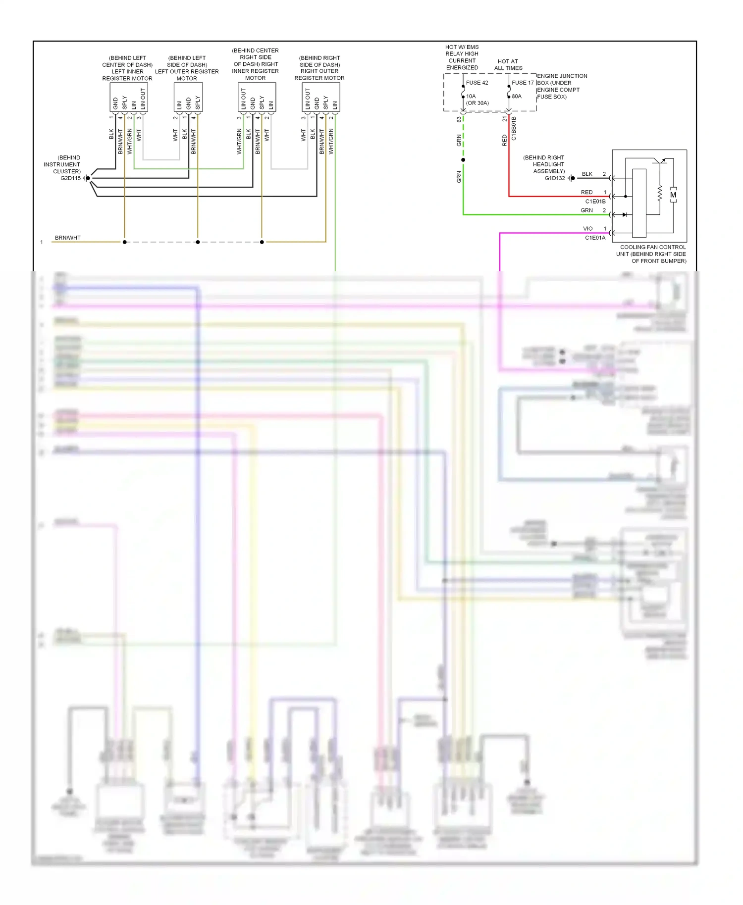 Wiring diagram grn for Jaguar XF I (2007-2011) (3 of 31)