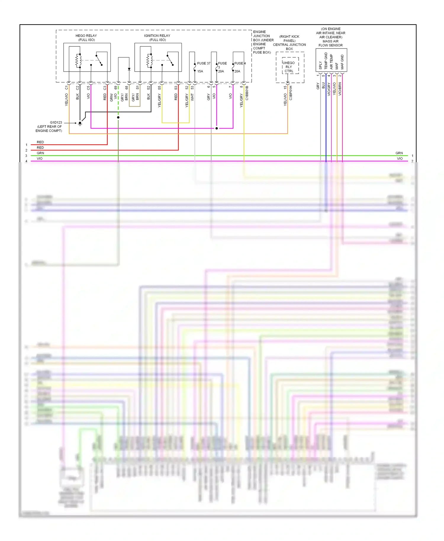 Wiring diagram ign fail 2 for Jaguar XF I (2007-2011) (1 of 2)
