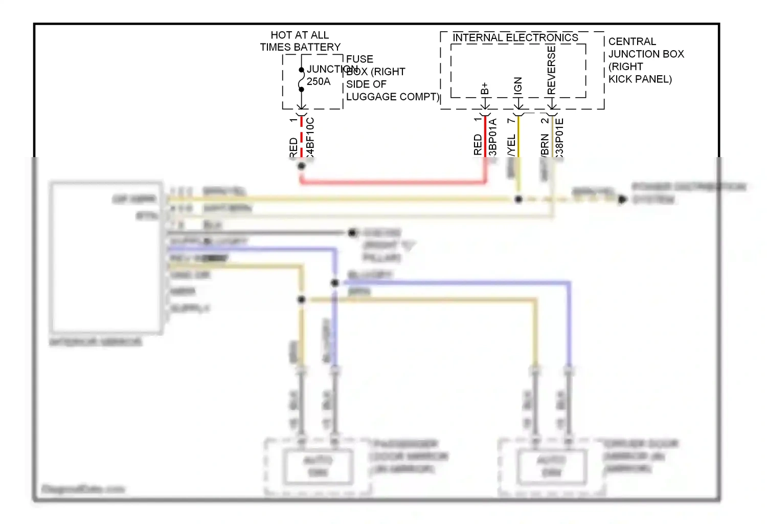 Wiring diagram internal electronics for Jaguar XF I (2007-2011) (8 of 14)
