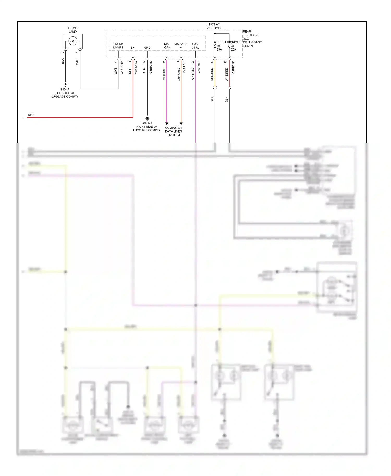 Wiring diagram nca for Jaguar XF I (2007-2011) (3 of 27)