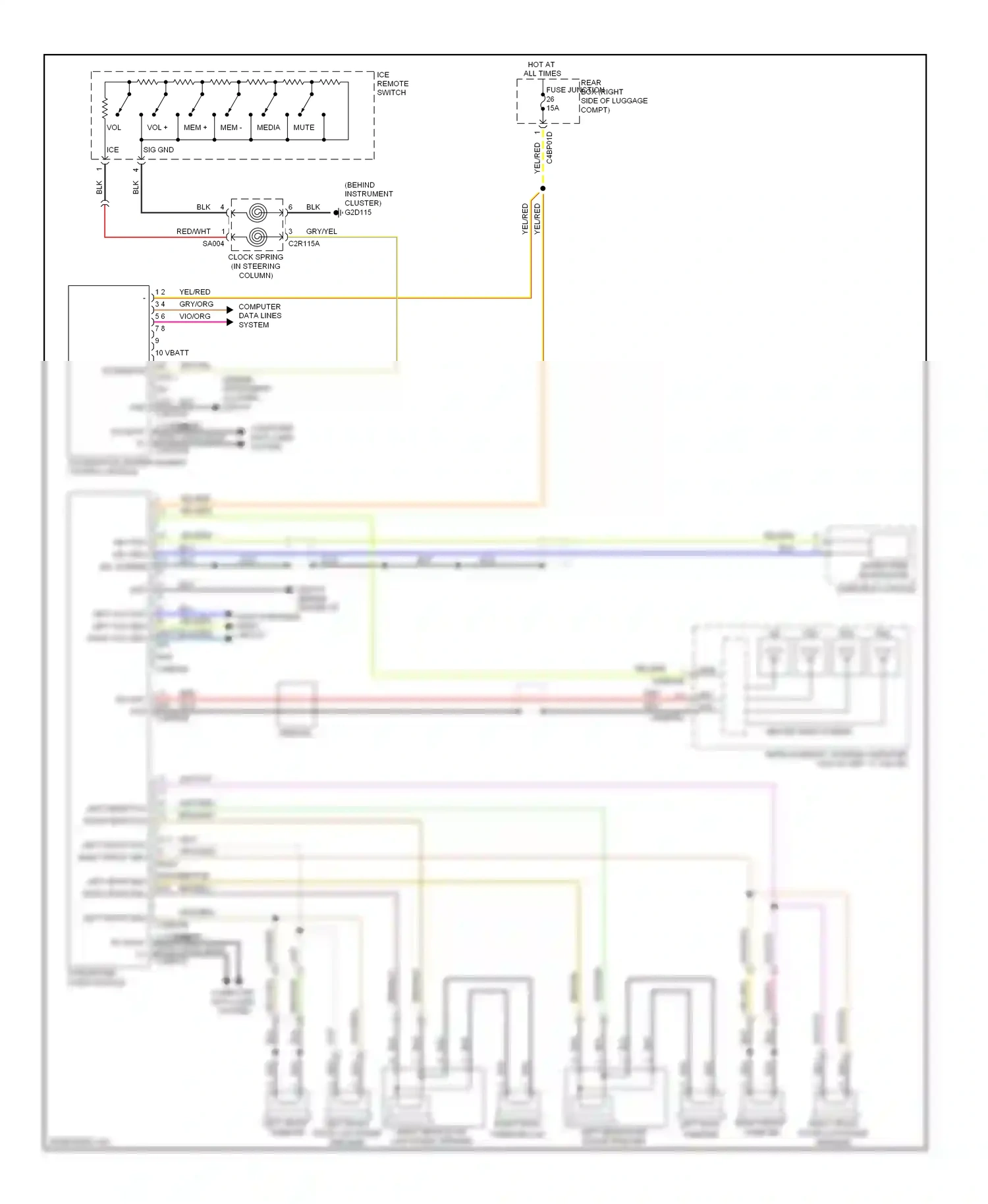 Wiring diagram red for Jaguar XF I (2007-2011) (31 of 47)