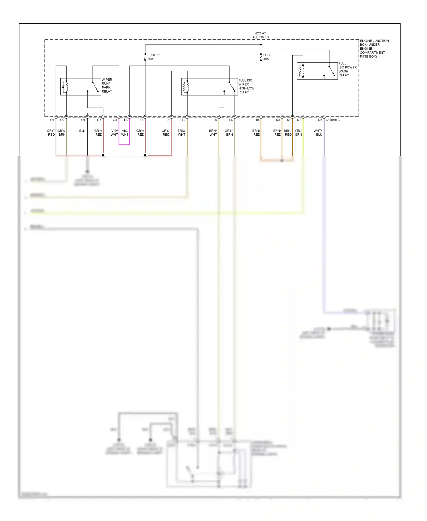 Wiring diagram red for Jaguar XF I (2007-2011) (47 of 47)