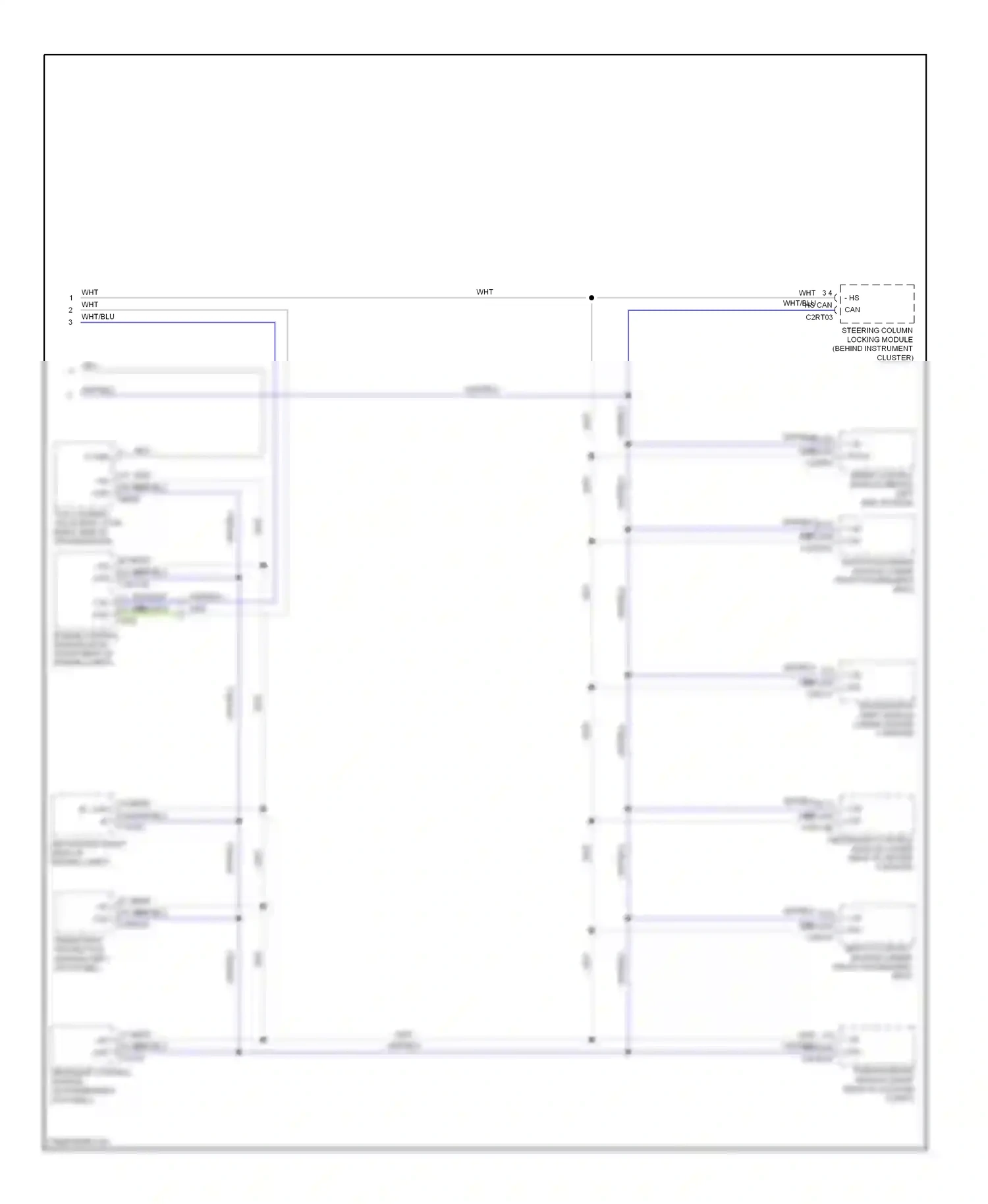 Wiring diagram speed control module (behind left for Jaguar XF I (2007-2011) (1 of 1)