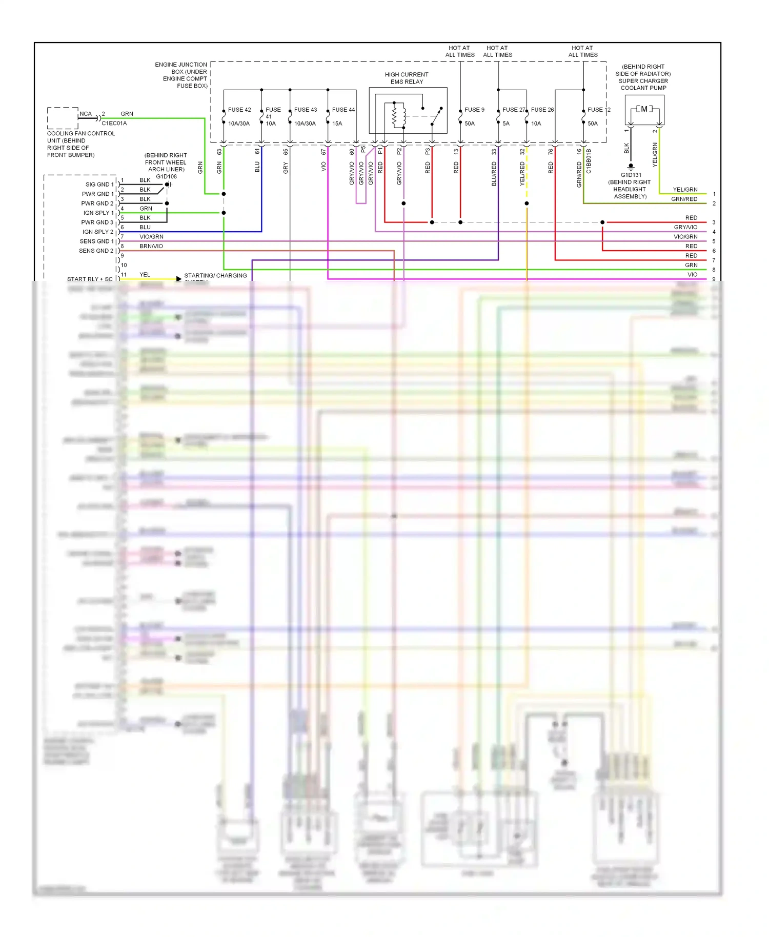 Wiring diagram temp gnd for Jaguar XF I (2007-2011) (2 of 3)