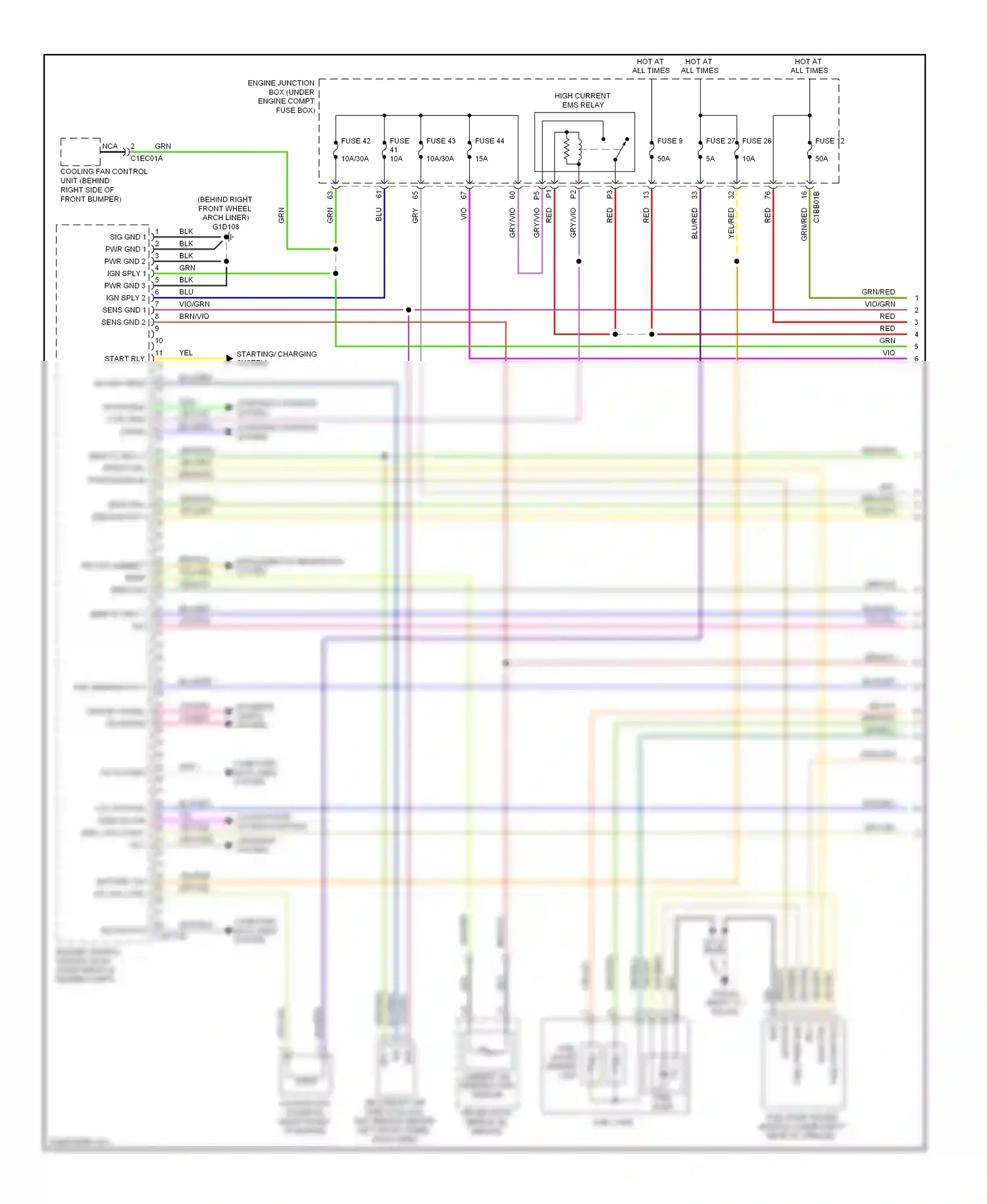 Wiring diagram vio for Jaguar XF I (2007-2011) (9 of 28)
