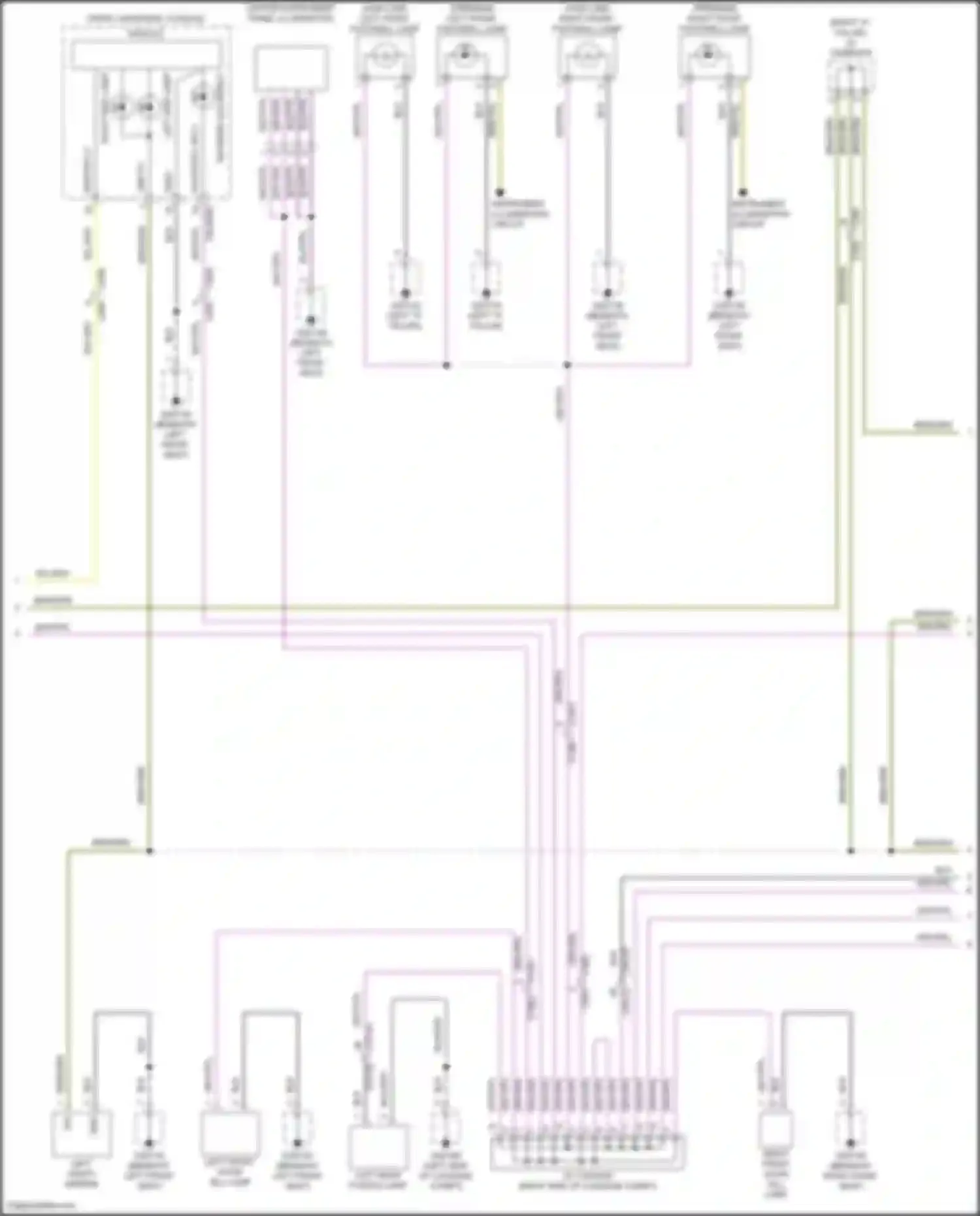 XF Jaguar II (2015-2020): Courtesy lamps circuit (2 of 3)