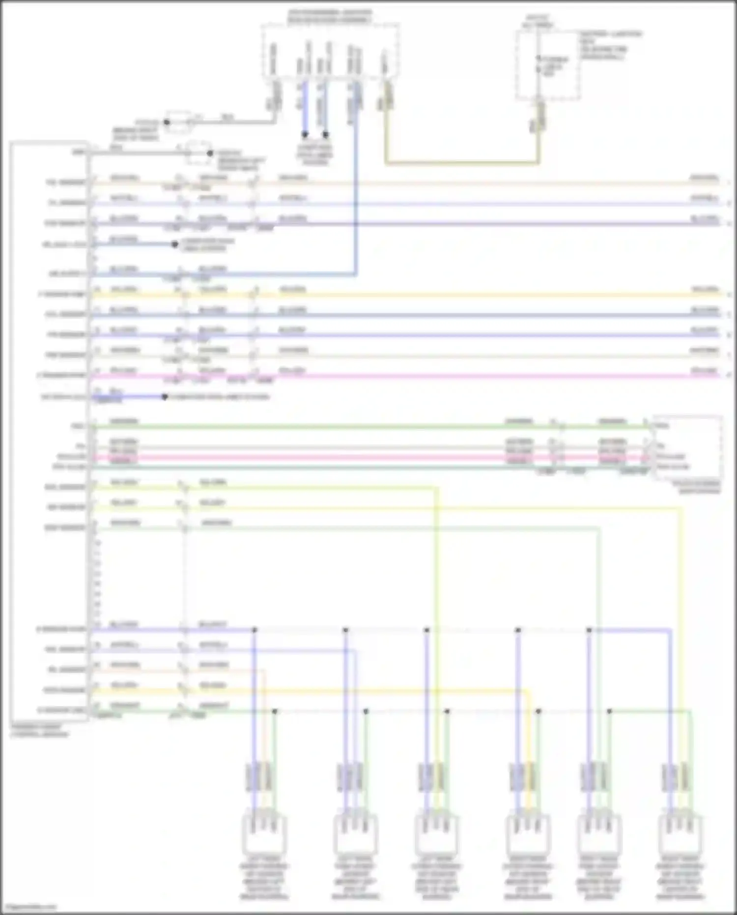 XF Jaguar II (2015-2020): Parking assistant circuit (1 of 2)