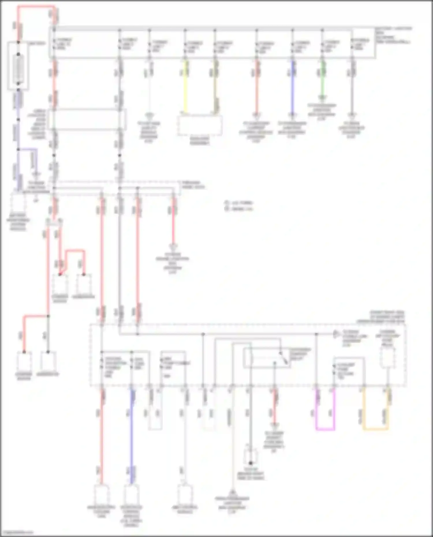 XF Jaguar II (2015-2020): Power distribution circuit (1 of 8)
