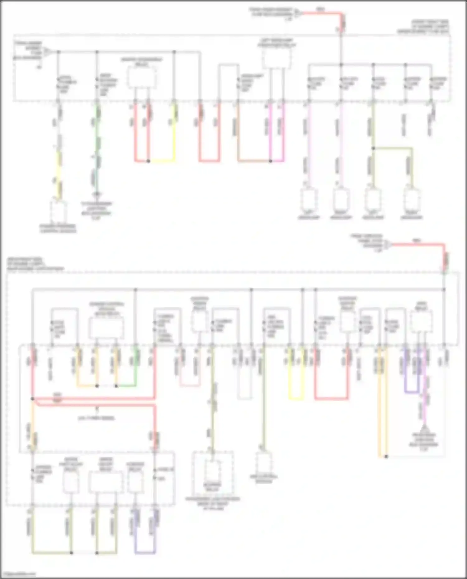 XF Jaguar II (2015-2020): Power distribution circuit (4 of 8)