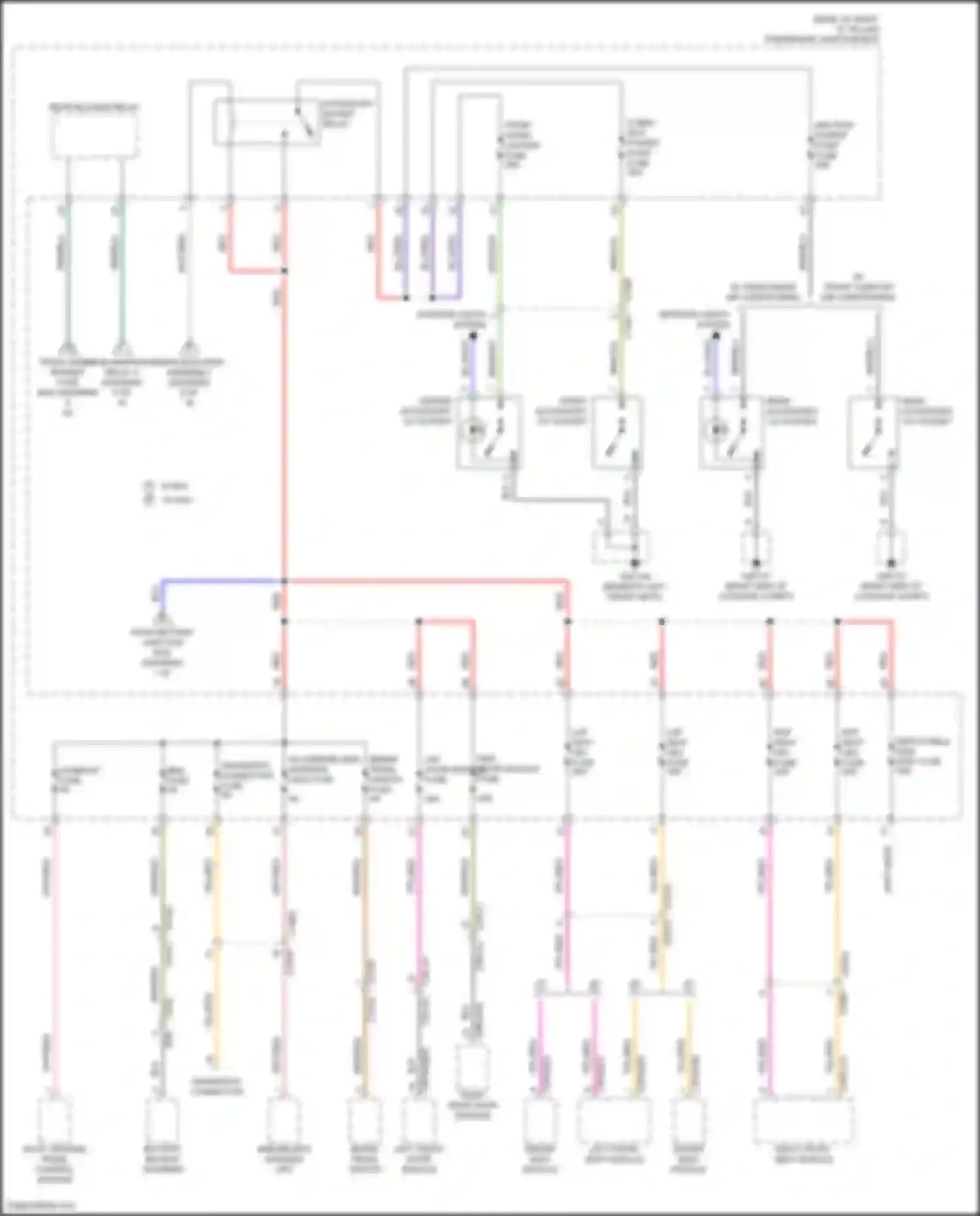 XF Jaguar II (2015-2020): Power distribution circuit (5 of 8)