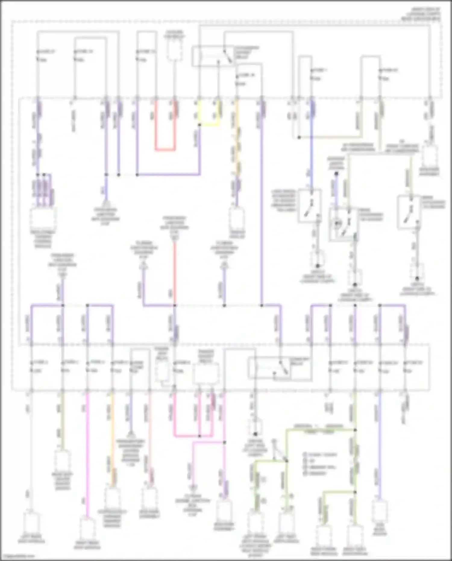 XF Jaguar II (2015-2020): Power distribution circuit (7 of 8)