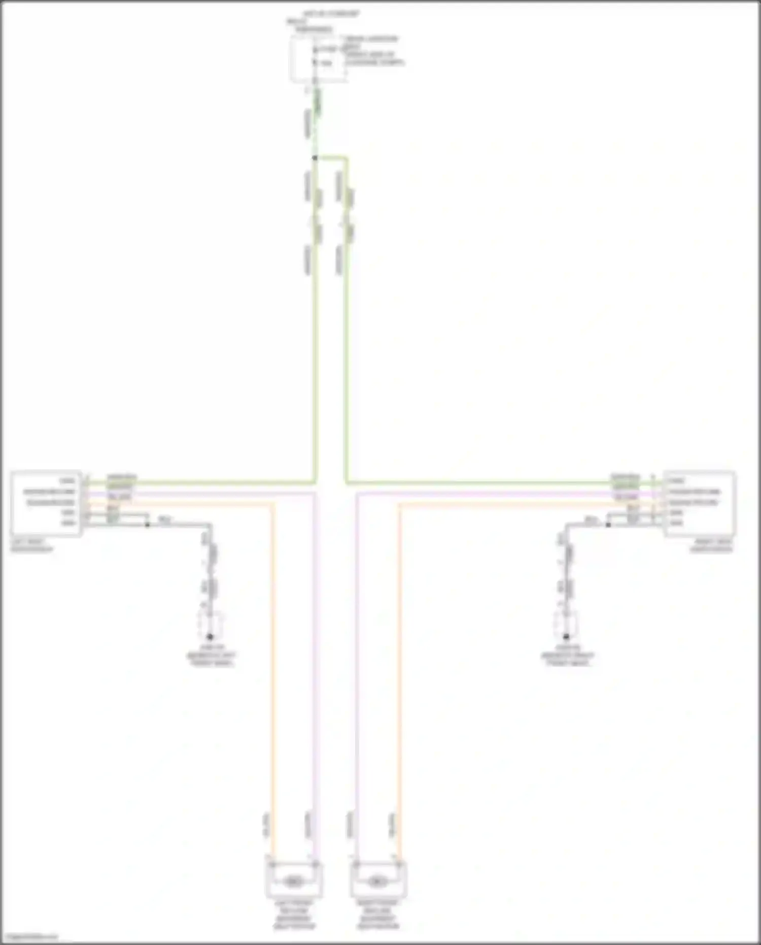 XF Jaguar II (2015-2020): Power seats circuit, 2-way