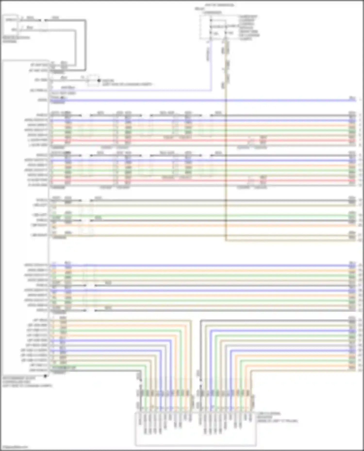 XF Jaguar II (2015-2020): Rear seat entertainment circuit (1 of 2)