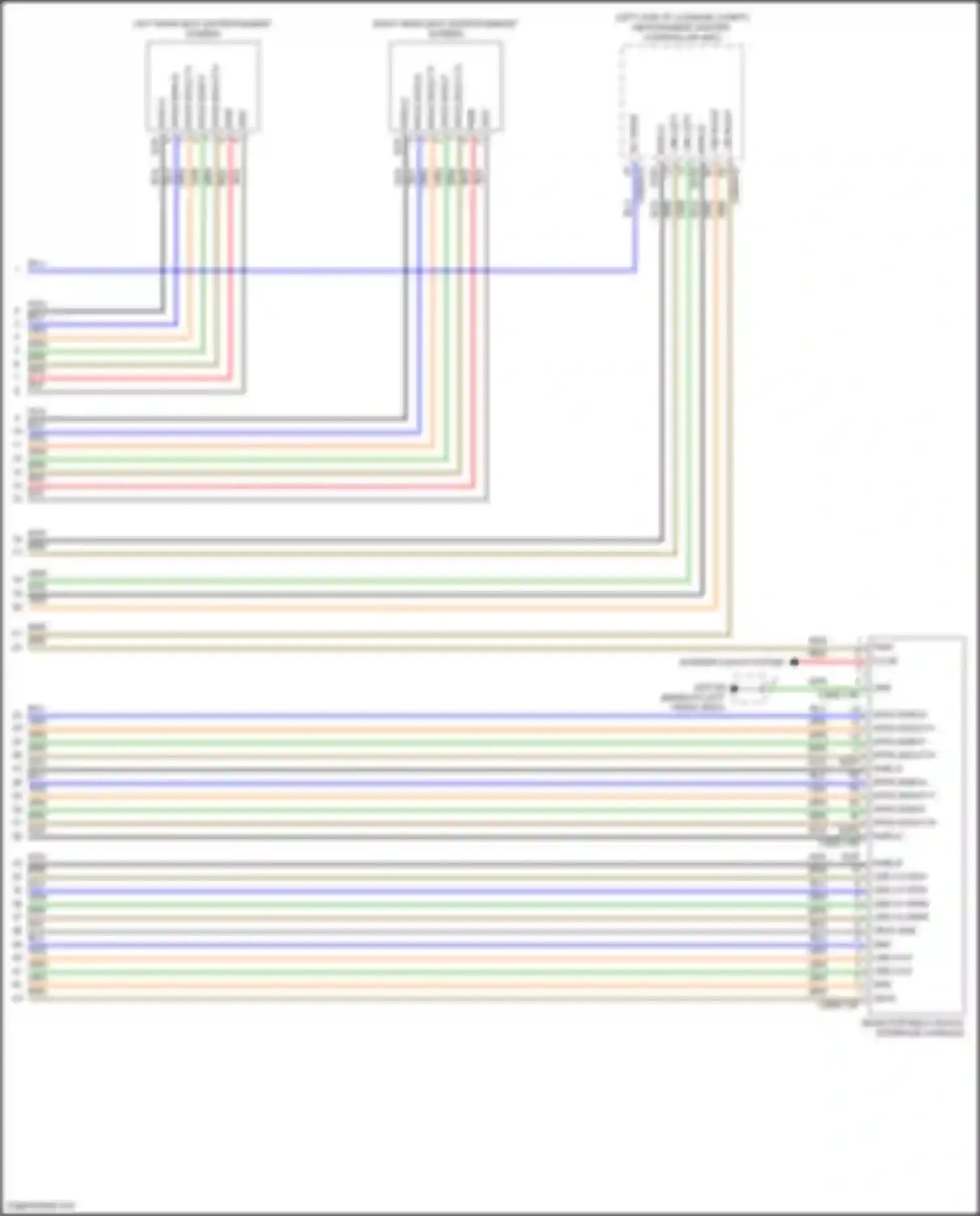 XF Jaguar II (2015-2020): Rear seat entertainment circuit (2 of 2)