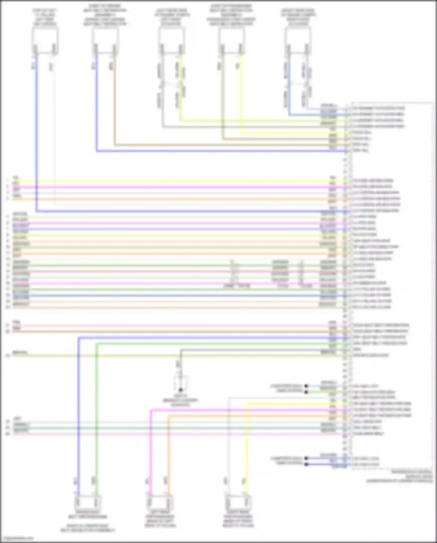 XF Jaguar II (2015-2020): Supplemental restraints circuit (4 of 4)