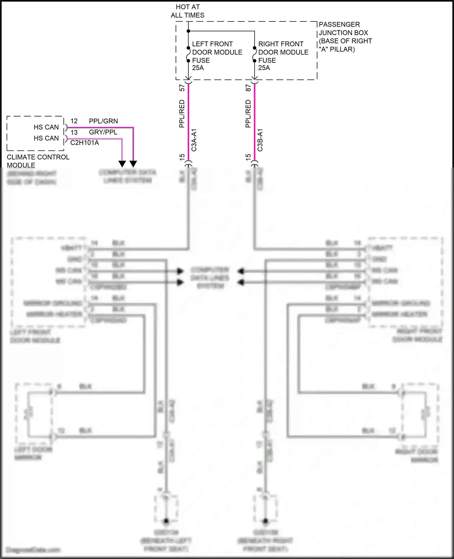 Wiring diagram blk for Jaguar XF II (2015-2020) (75 of 141)