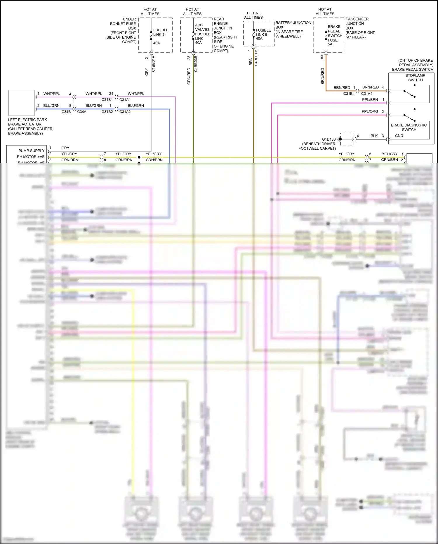 Wiring diagram blk for Jaguar XF II (2015-2020) (21 of 141)