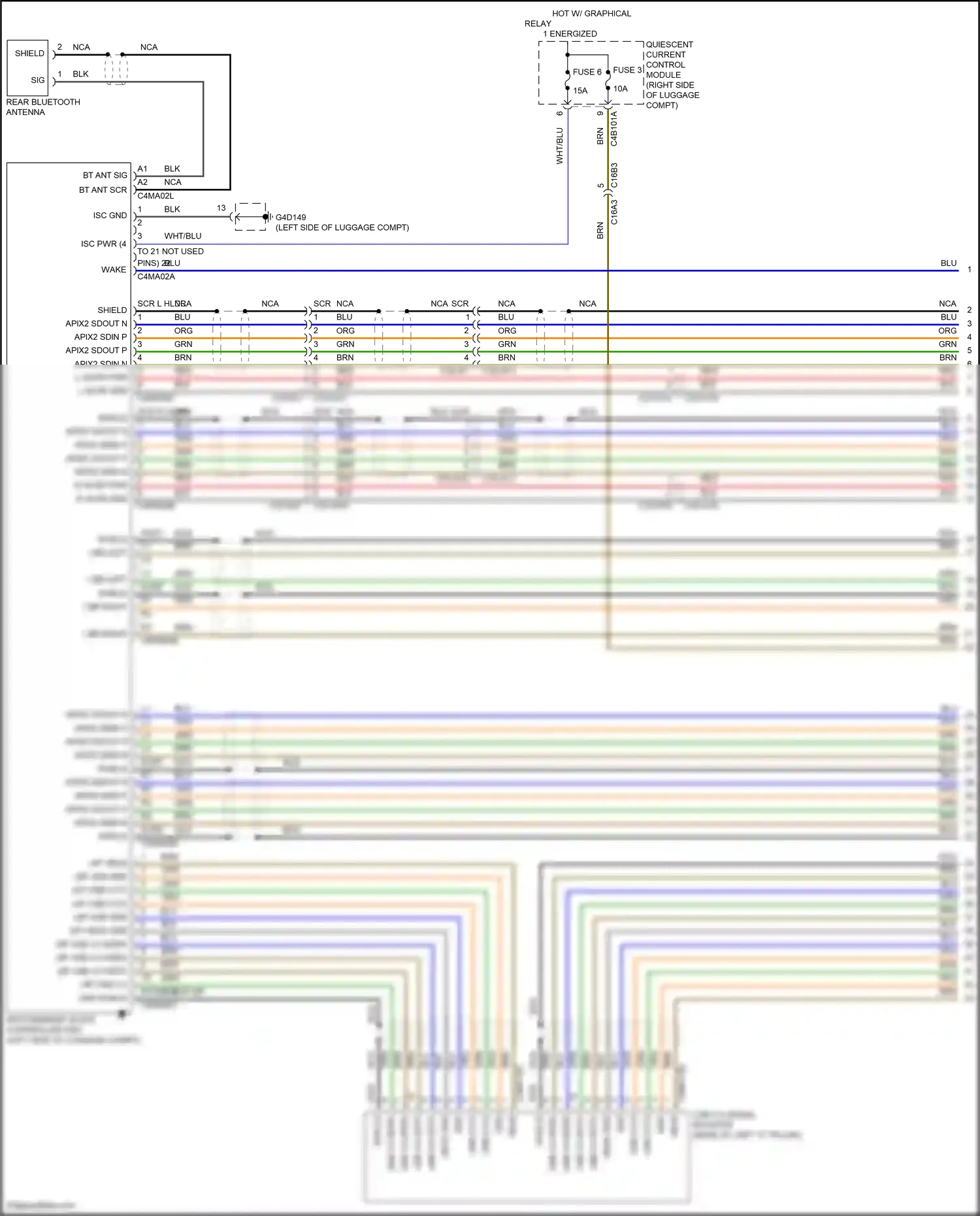 Wiring diagram blu for Jaguar XF II (2015-2020) (59 of 93)