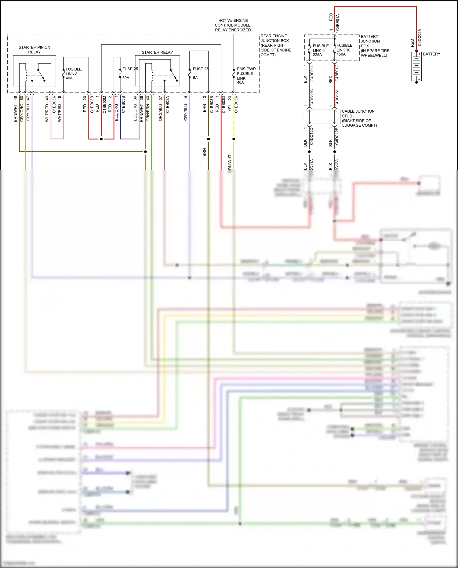 Wiring diagram blu for Jaguar XF II (2015-2020) (91 of 93)