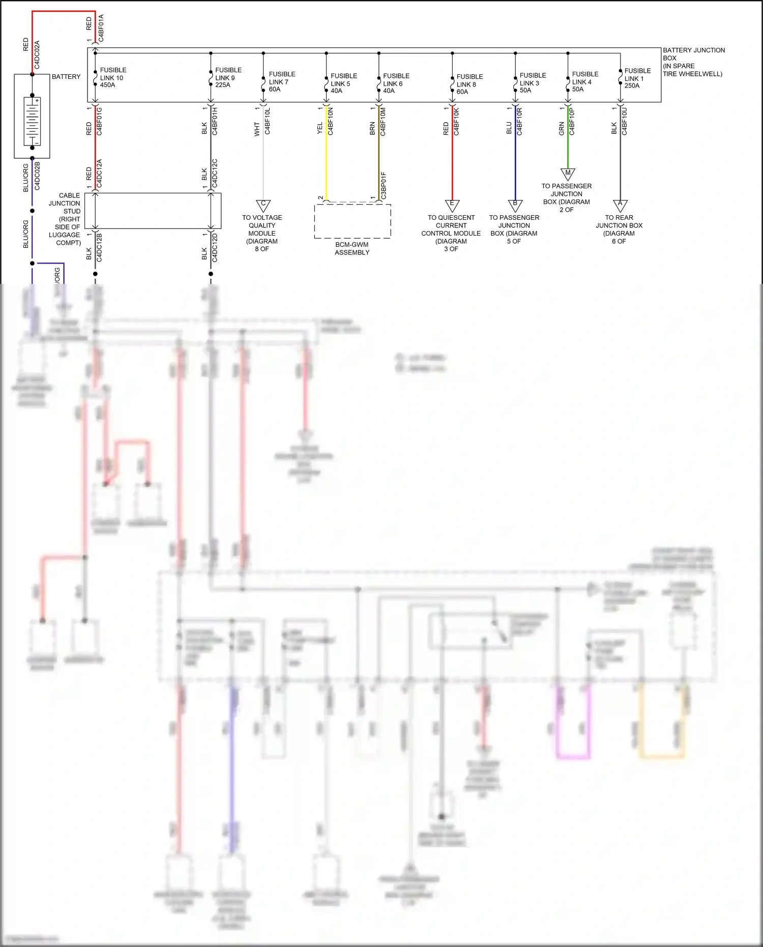 Wiring diagram blu for Jaguar XF II (2015-2020) (6 of 93)