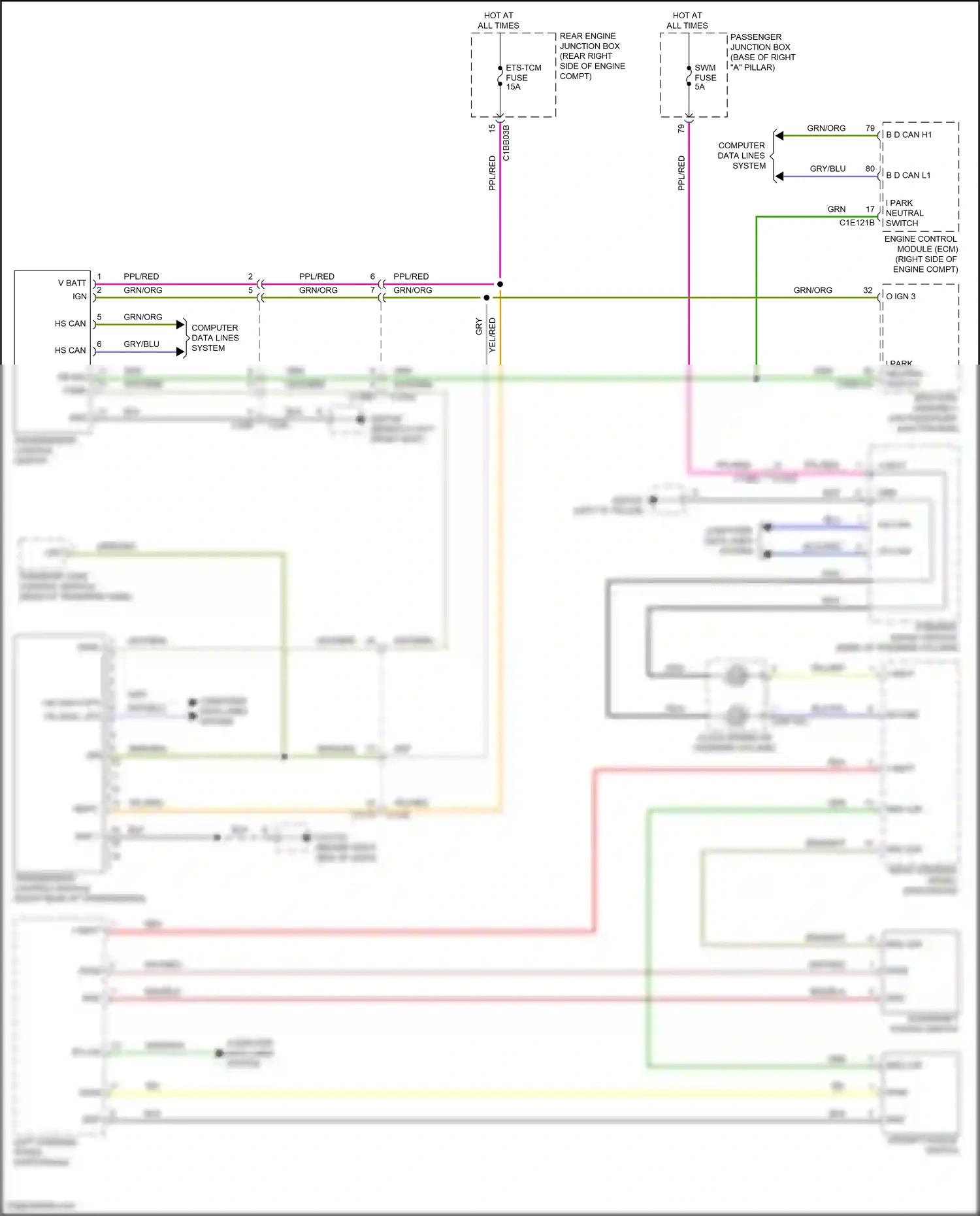 Wiring diagram blu for Jaguar XF II (2015-2020) (72 of 93)