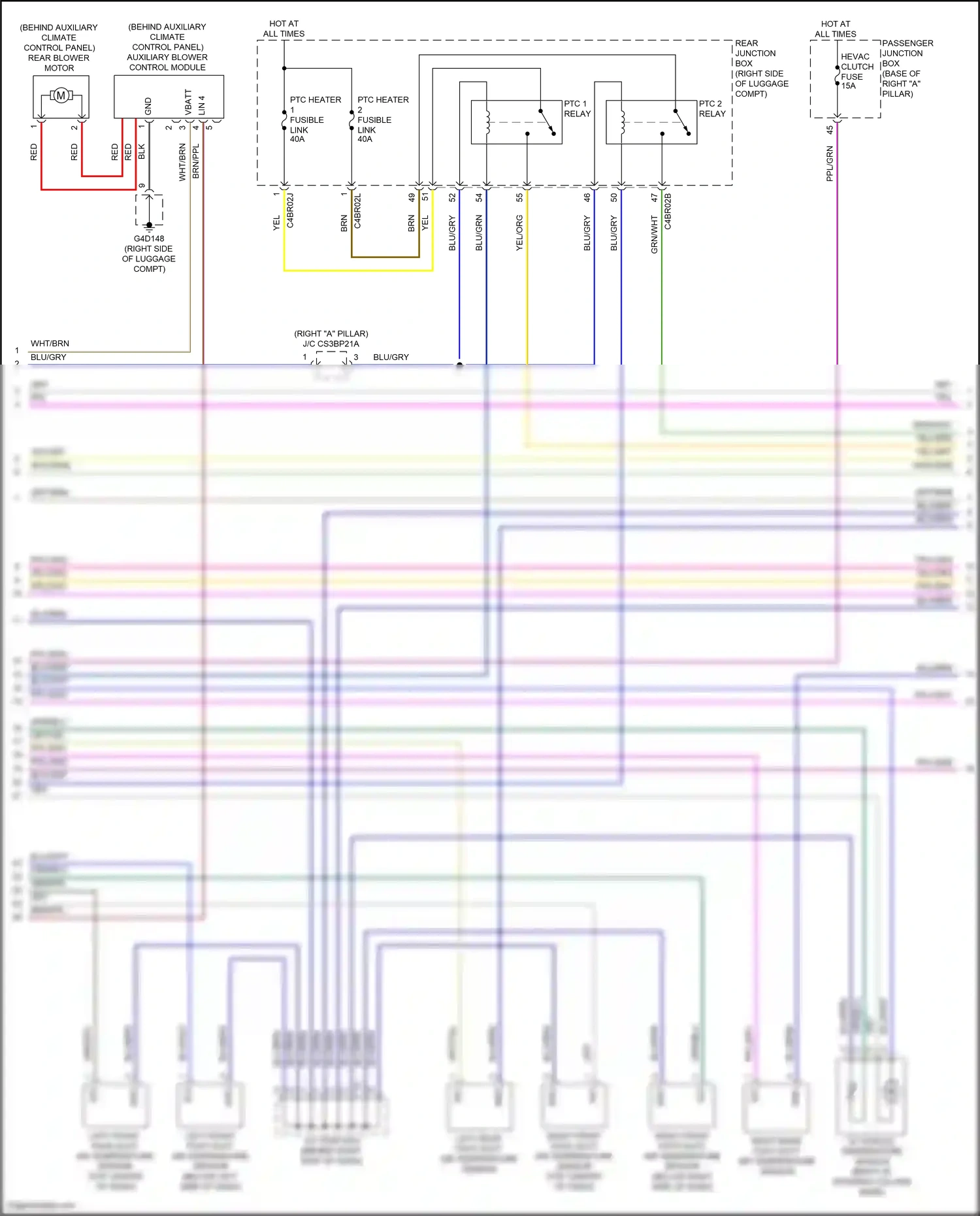 Wiring diagram blu/grn for Jaguar XF II (2015-2020) (64 of 86)