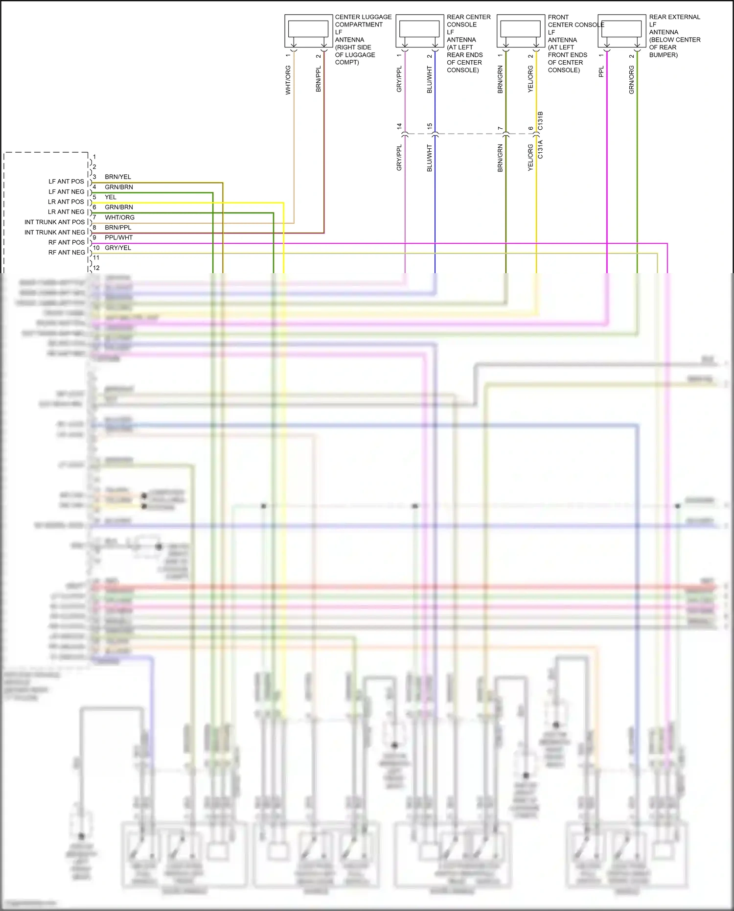 Wiring diagram blu/org for Jaguar XF II (2015-2020) (18 of 34)