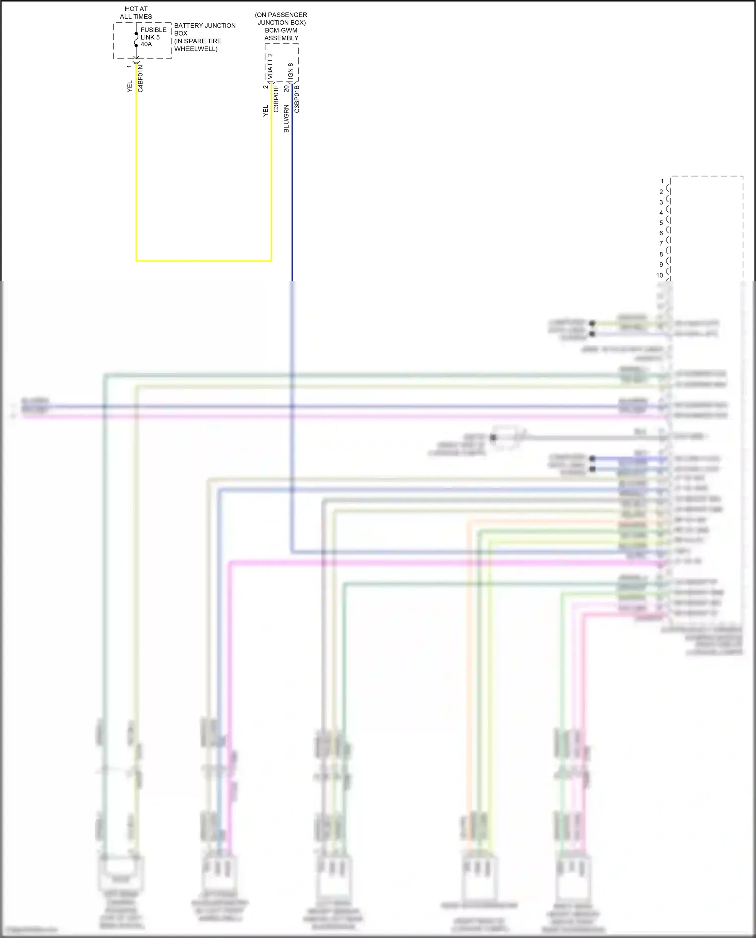Wiring diagram computer data lines system for Jaguar XF II (2015-2020) (53 of 82)