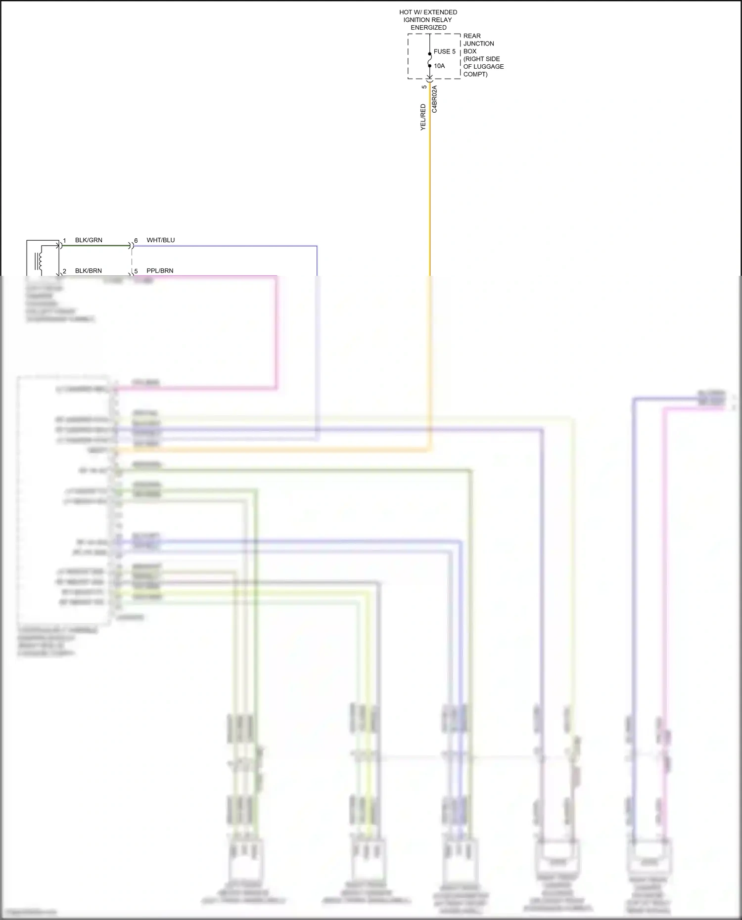 Wiring diagram continuously variable damping module for Jaguar XF II (2015-2020) (2 of 5)