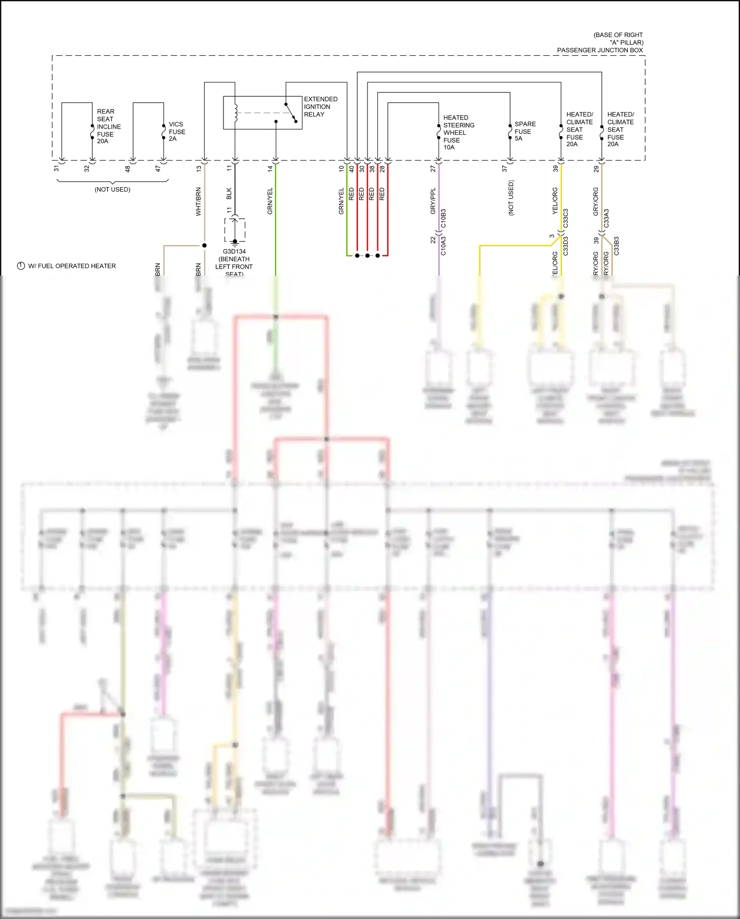Wiring diagram front overhead console for Jaguar XF II (2015-2020) (6 of 13)