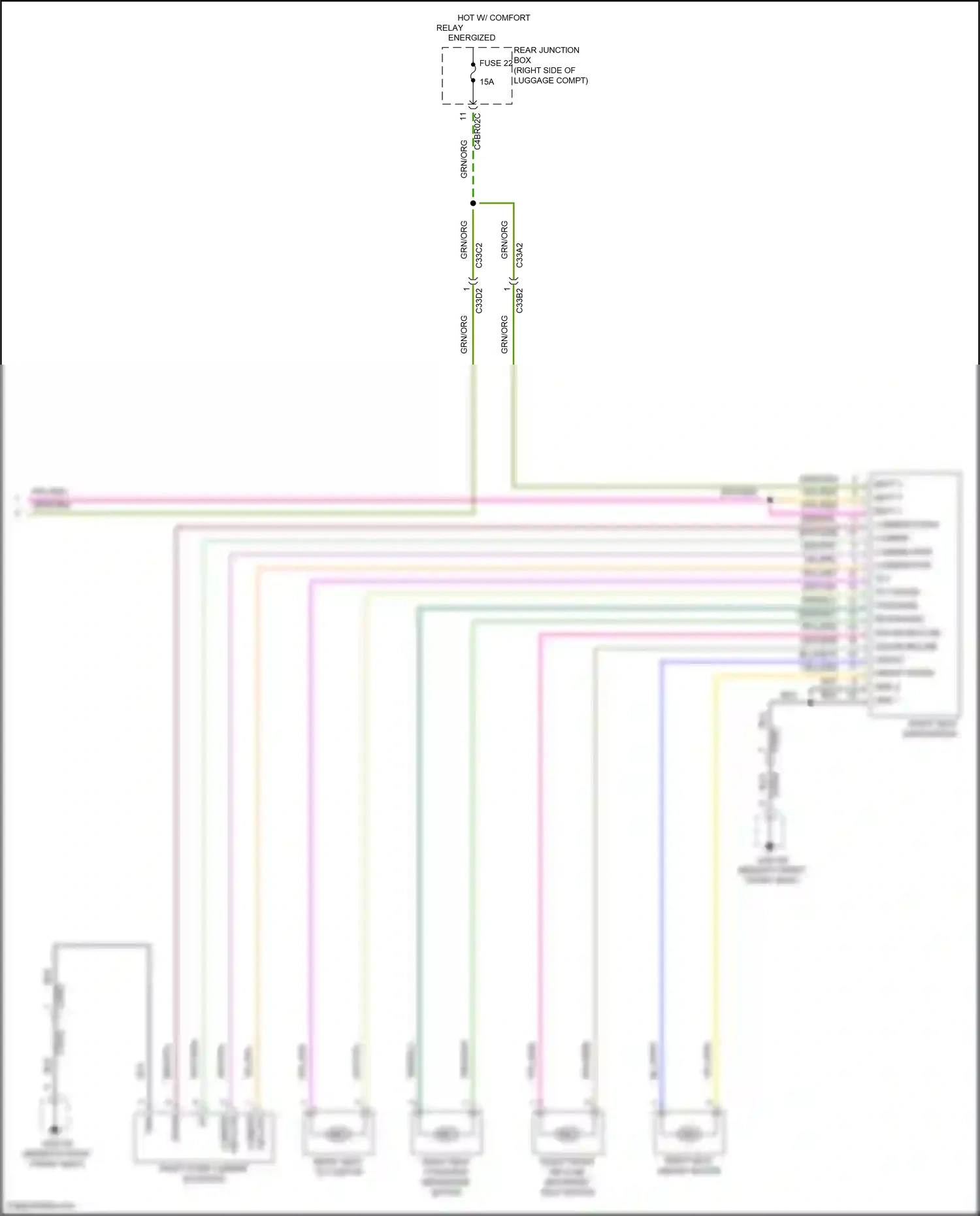 Wiring diagram height down for Jaguar XF II (2015-2020) (3 of 3)